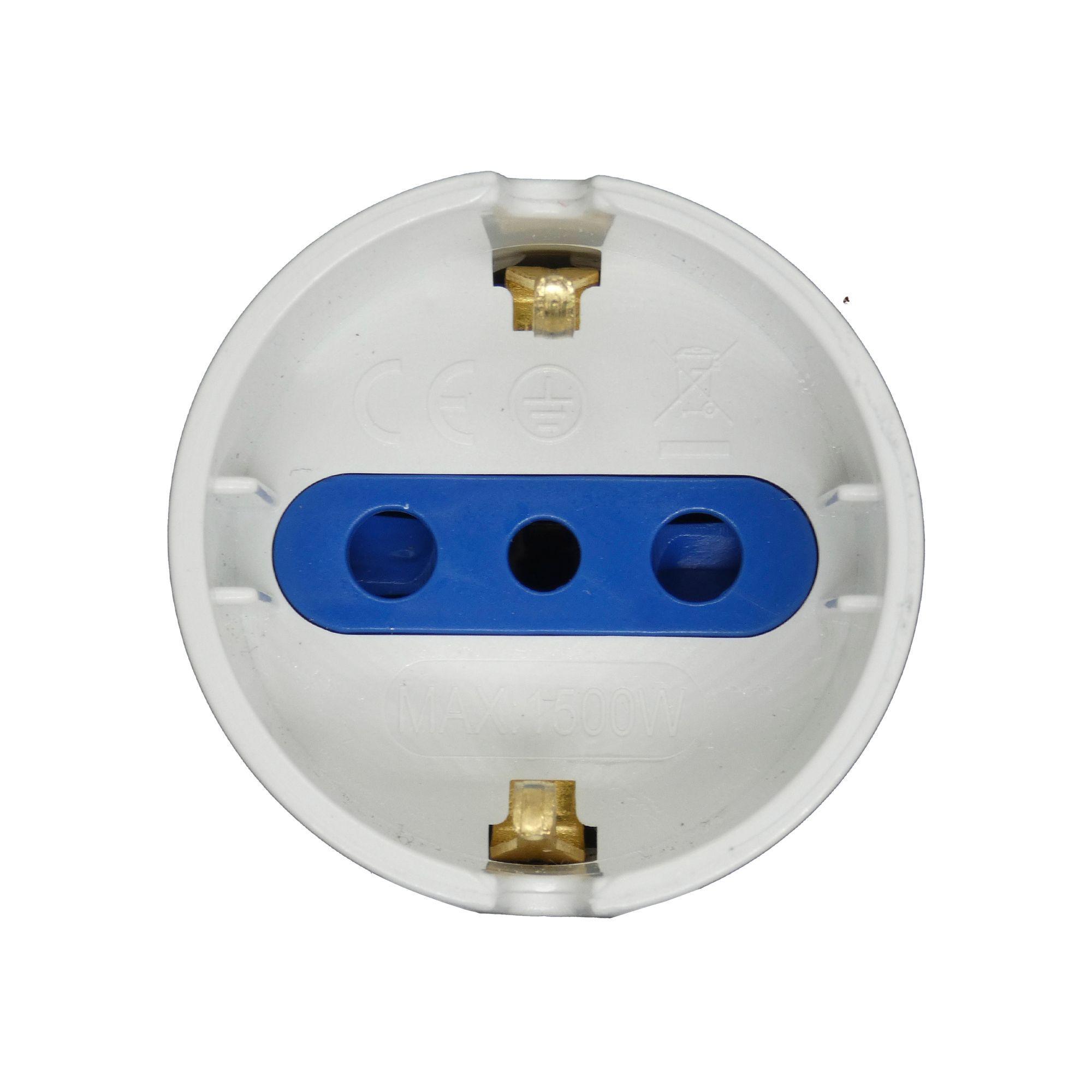 Enchufe Schuko con proteccion Philco Sello Sec-2