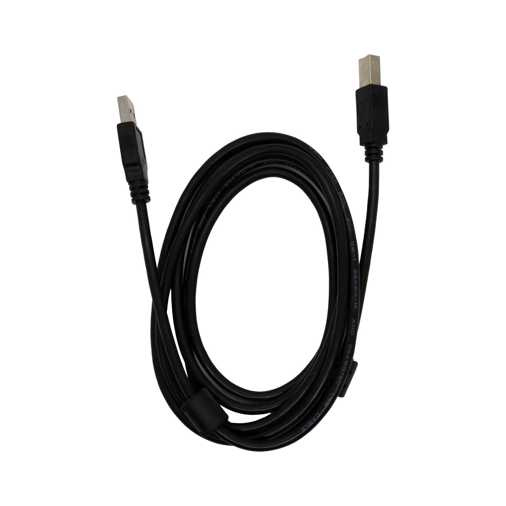 Cable Usb Tipo A A Tipo B Philco 1.8 m negro-0