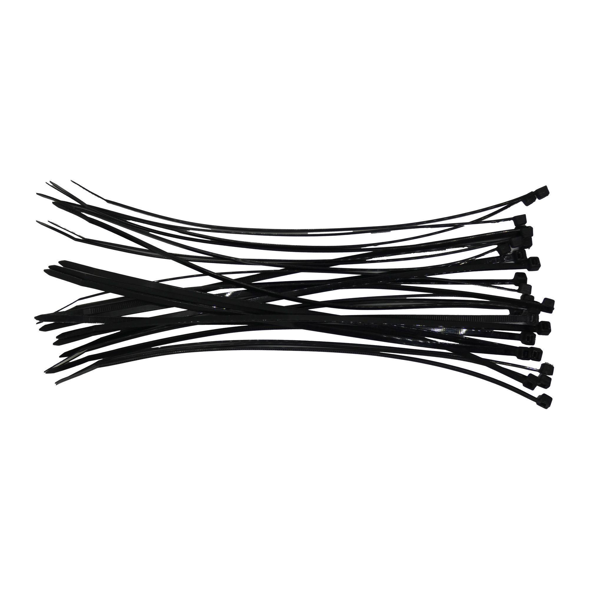 Amarras Plásticas Negra 250x3mm 25 Unidades Macrotel-0
