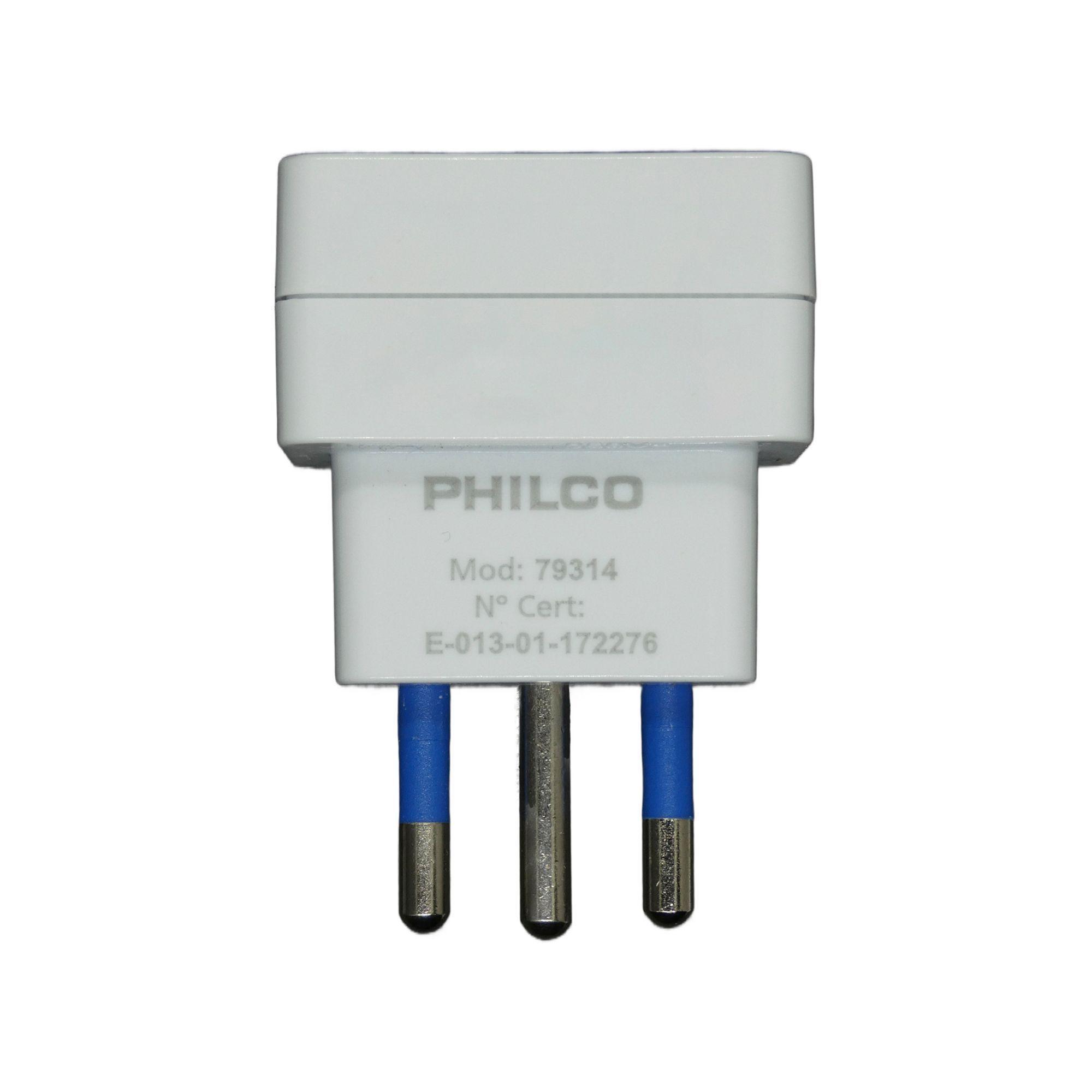 Adaptador Enchufe Con Protección Philco - Sello Sec-0
