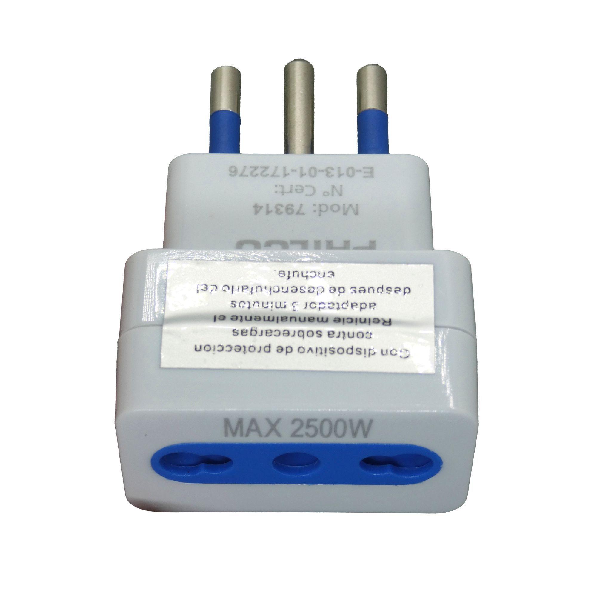 Adaptador Enchufe Con Protección Philco - Sello Sec-1