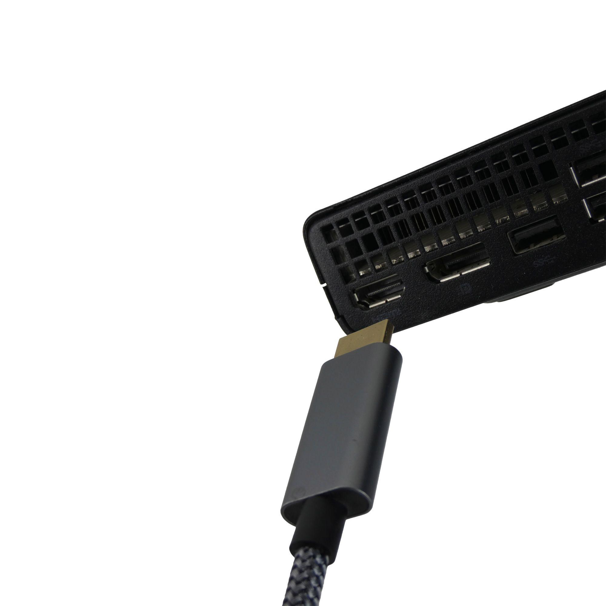 Cable Displayport A Hdmi Hp 3m 4k Uhd 3d Full Hd-5