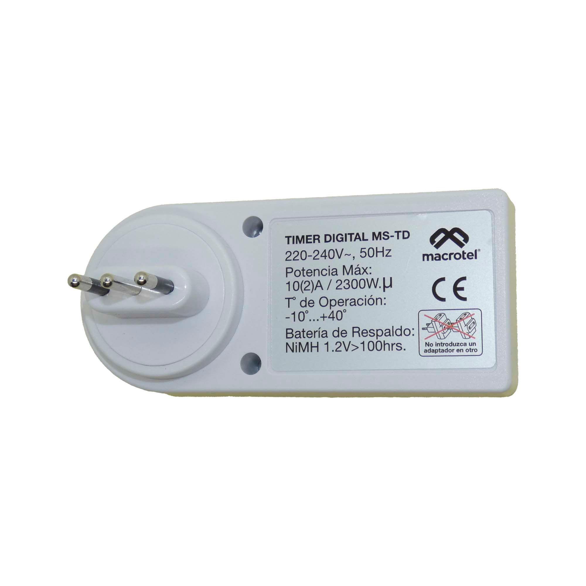 Temporizador Digital Eléctrico Macrotel - Diario / Semana-2