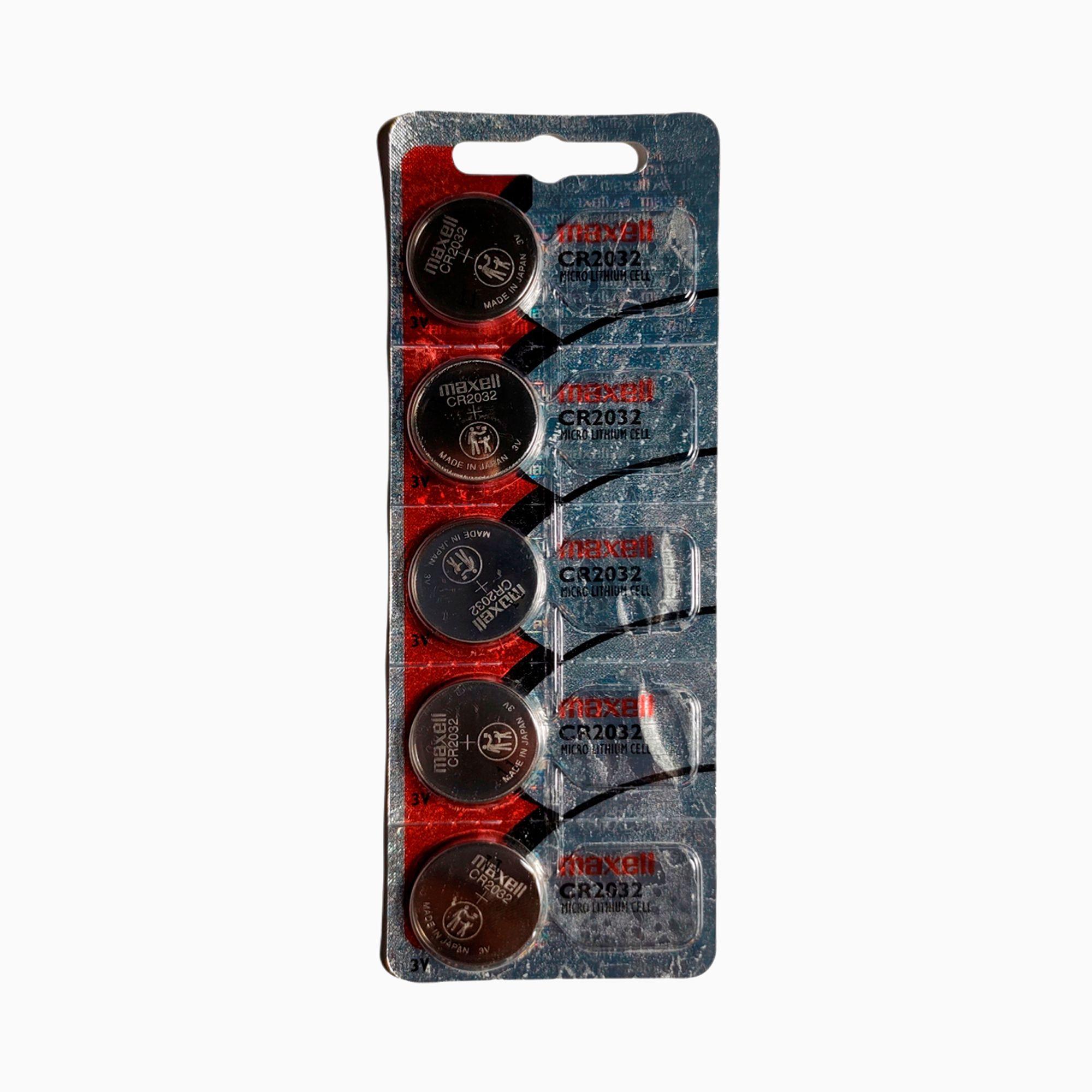 Set / pack De Pilas 5 Originales Maxell - Cr 2032 - Japonesa-0