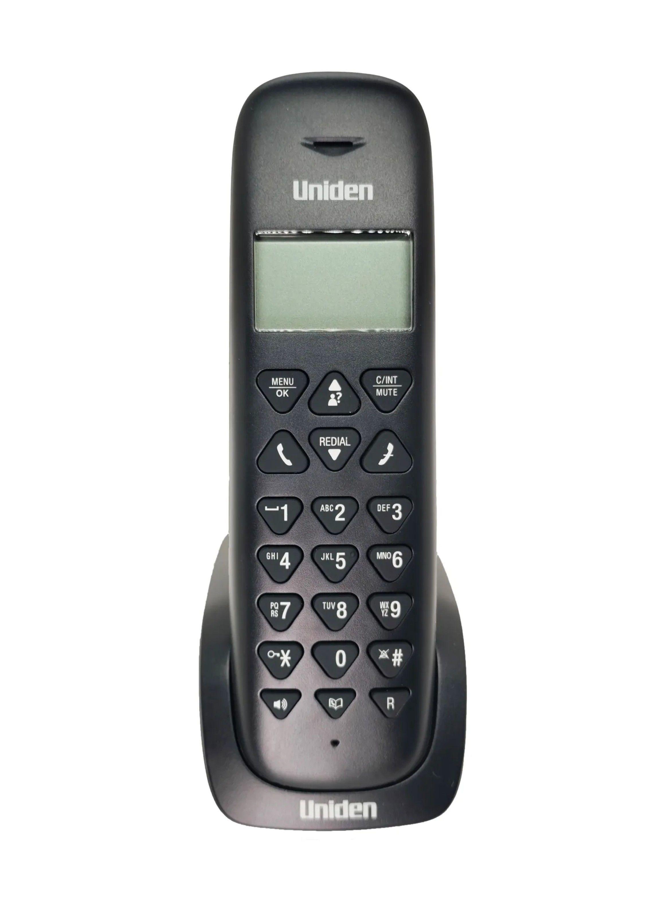 Teléfono Fijo con visor y altavoz negro uniden-0