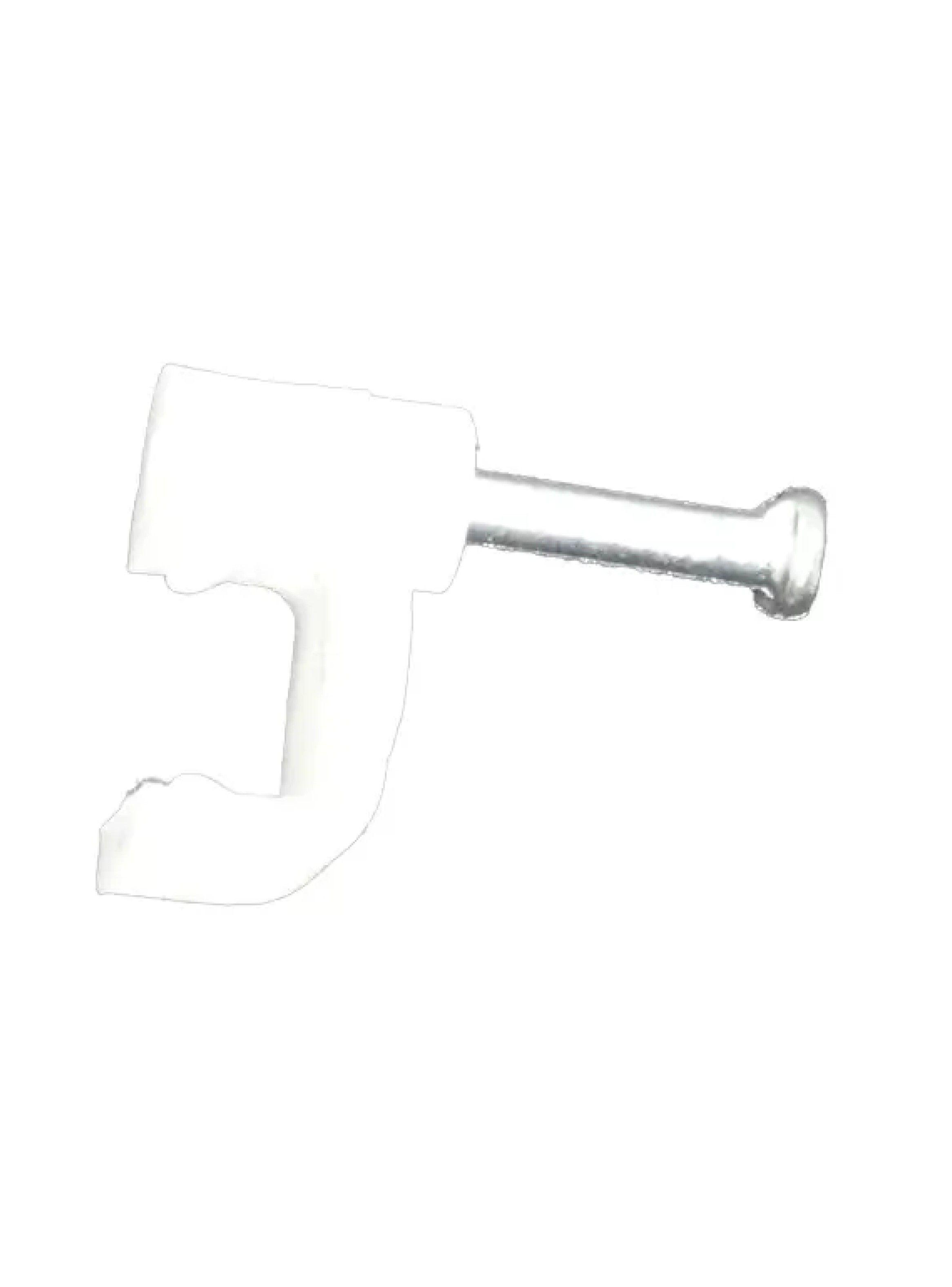 pack de 10 grampas Cable Telefónico Plano Blanco Macrotel-1