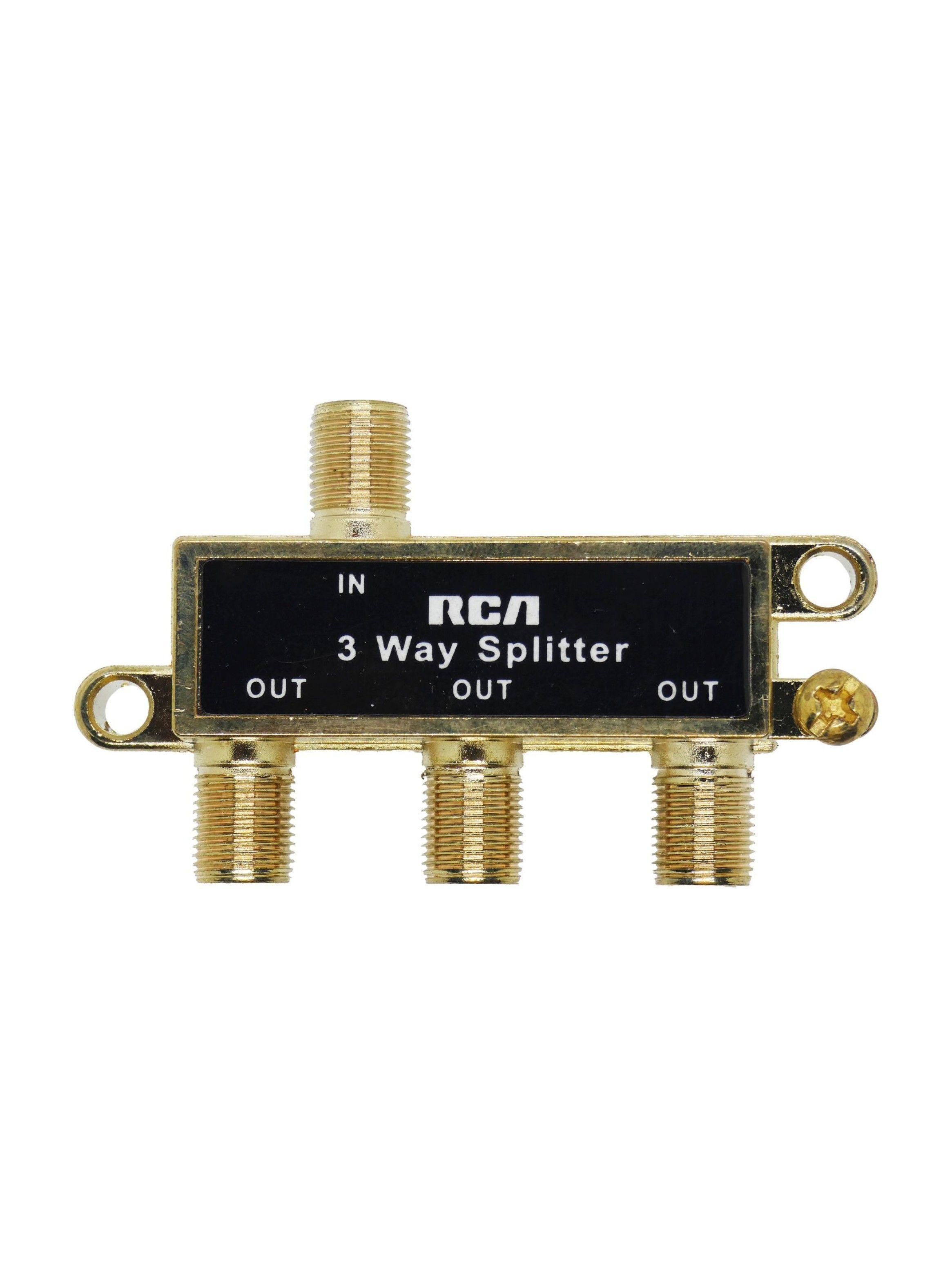 Splitter Coaxial 1x3 Rca - Tv / Cable-0