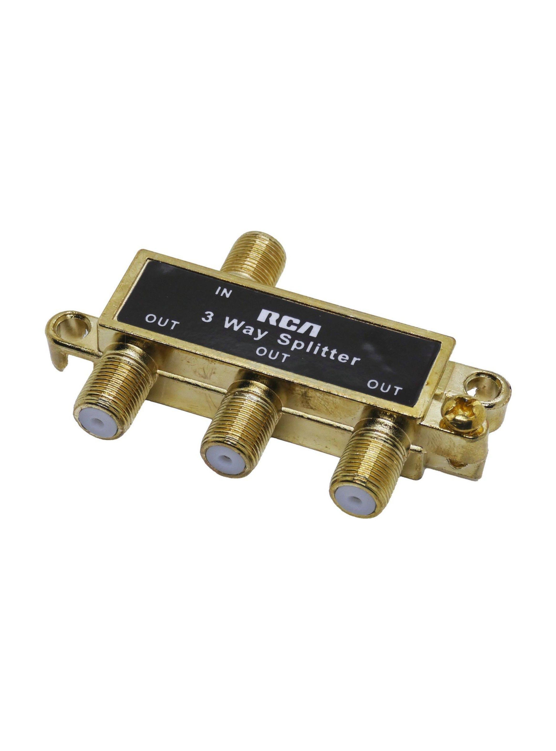 Splitter Coaxial 1x3 Rca - Tv / Cable-1