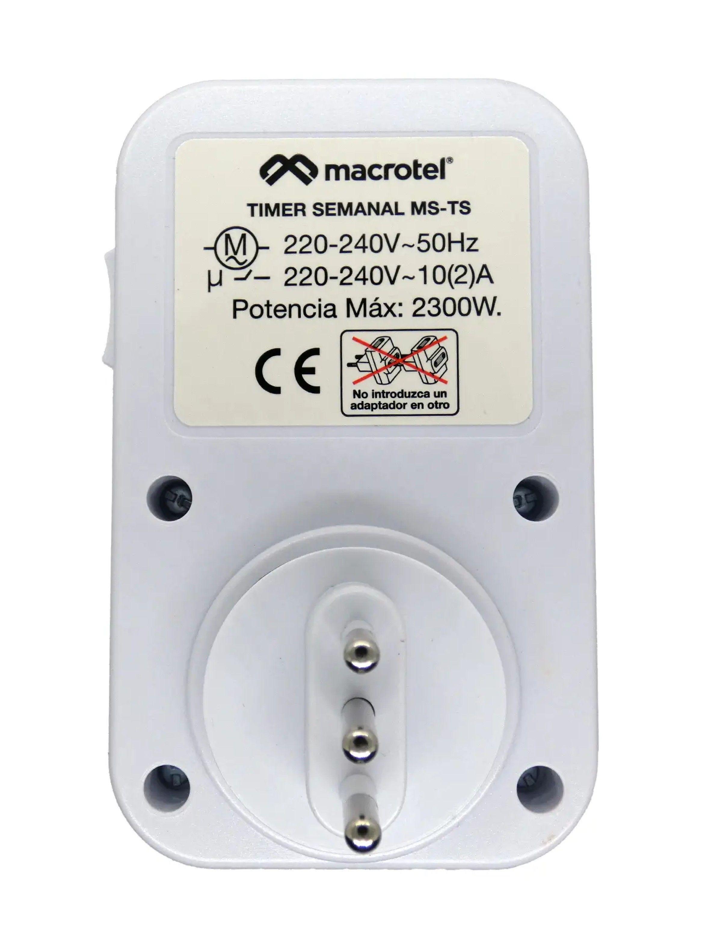 Timer Semanal Macrotel - Temporizador Eléctrico-1