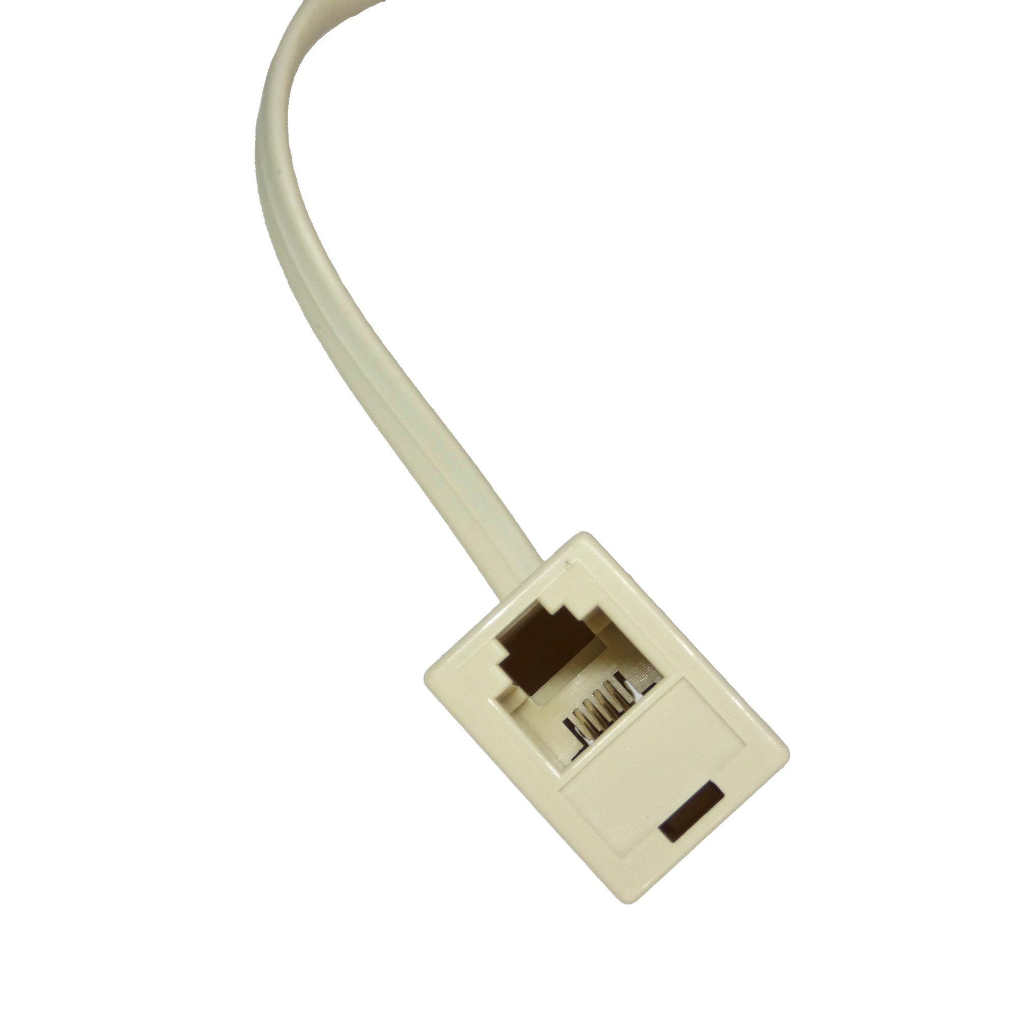 Cable extensión de teléfono RJ11 con copla 7.5 m marfil macrotel-2