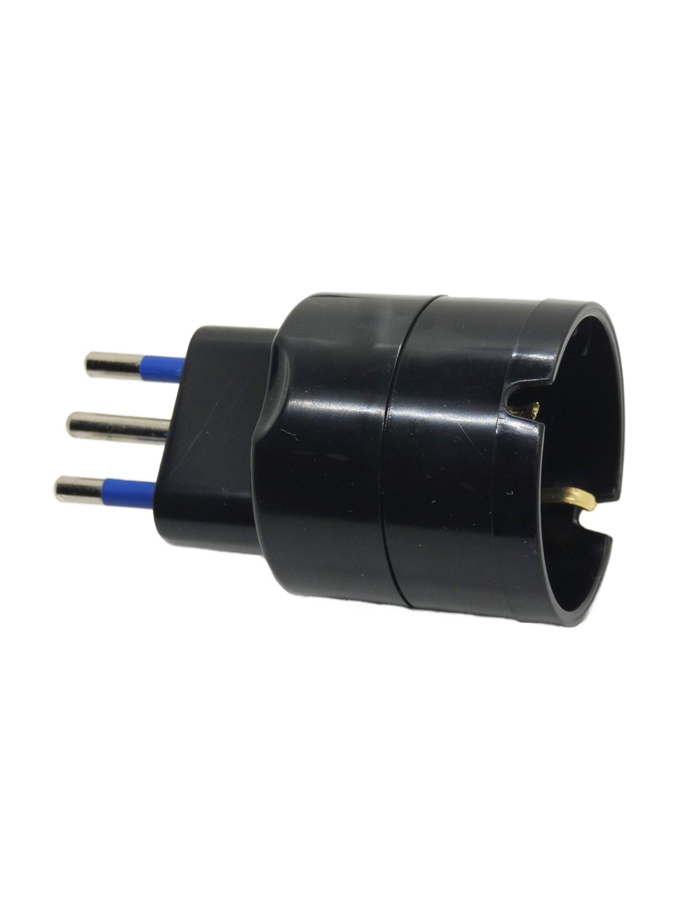 Enchufe Adaptador Schuko Negro 1500w Philco - Sello Sec-0