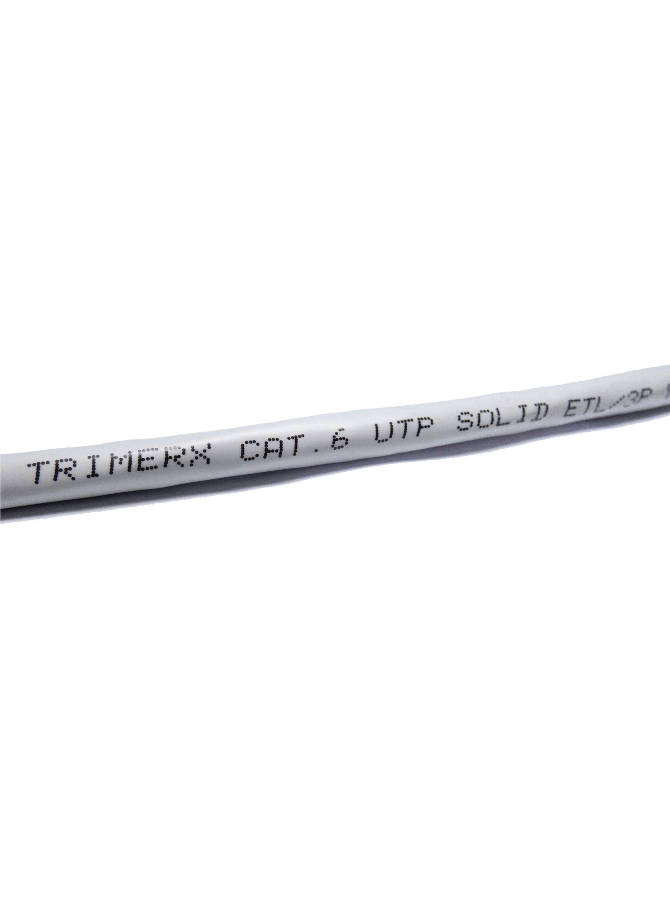 Cable De Red 15 Metros Trimerx Gris Cat6 Utp Rj45 100% Cobre-2