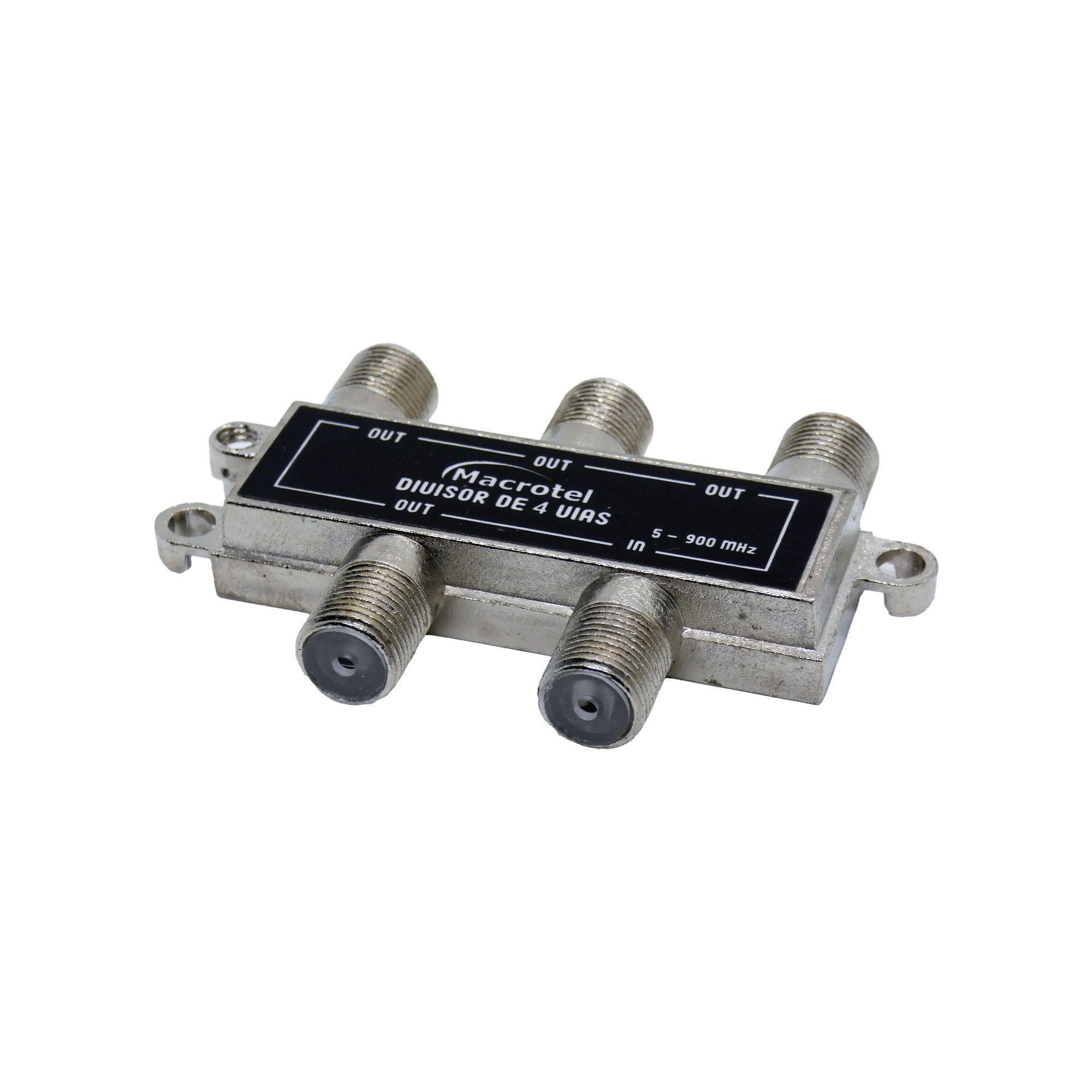 Splitter Coaxial 1x4 Tv Y Cable Macrotel-2