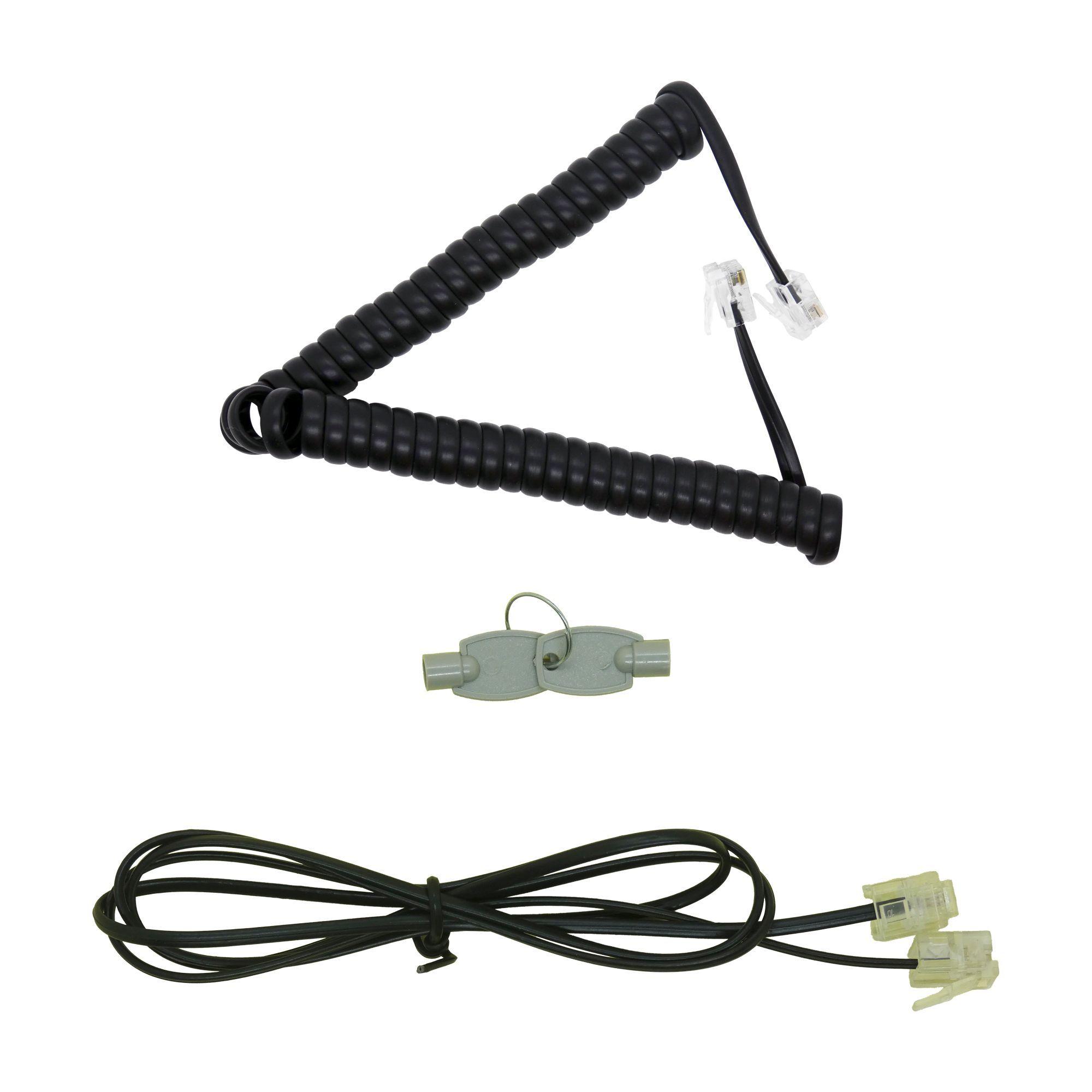 Teléfono Fijo De Sobremesa Con Número Grande Negro Philco-5