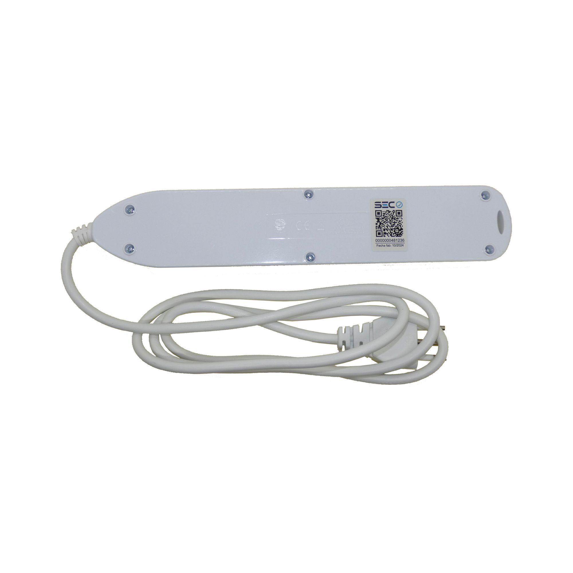 Zapatilla Eléctrica 6 Tomas / Con Usb Blanco Macrotel - Sec-2