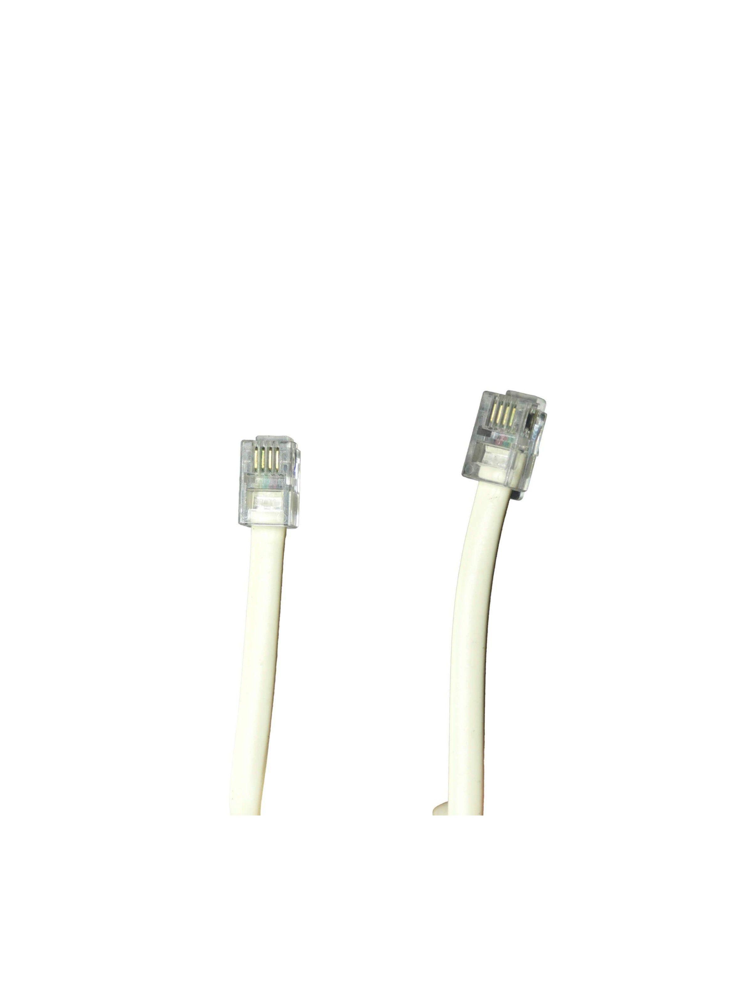 Cable De Teléfono Retráctil Macrotel 7.5 m marfil-1