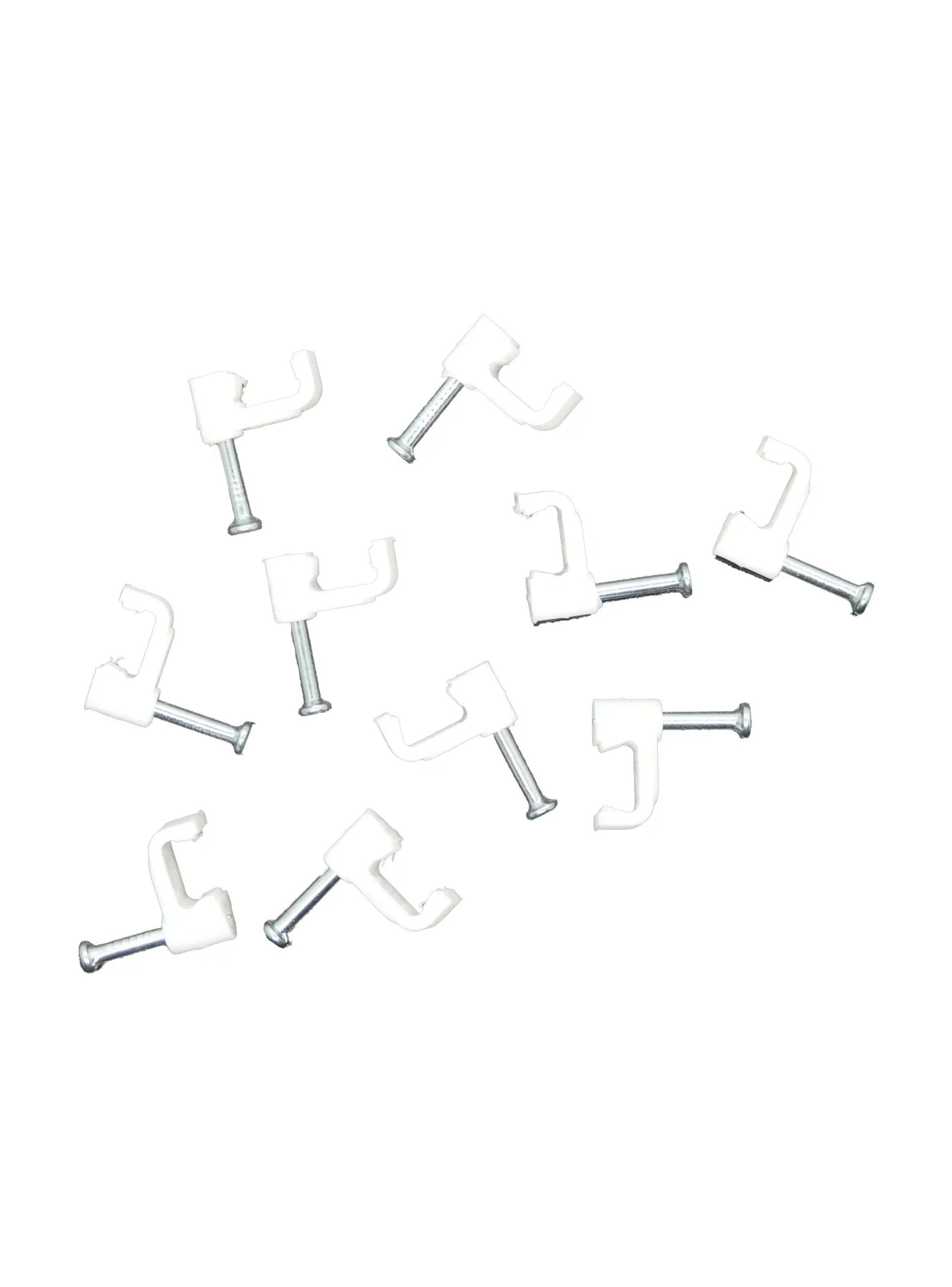 pack 10 grampas Cable Caleco 3x1mm Blanca Macrotel-0