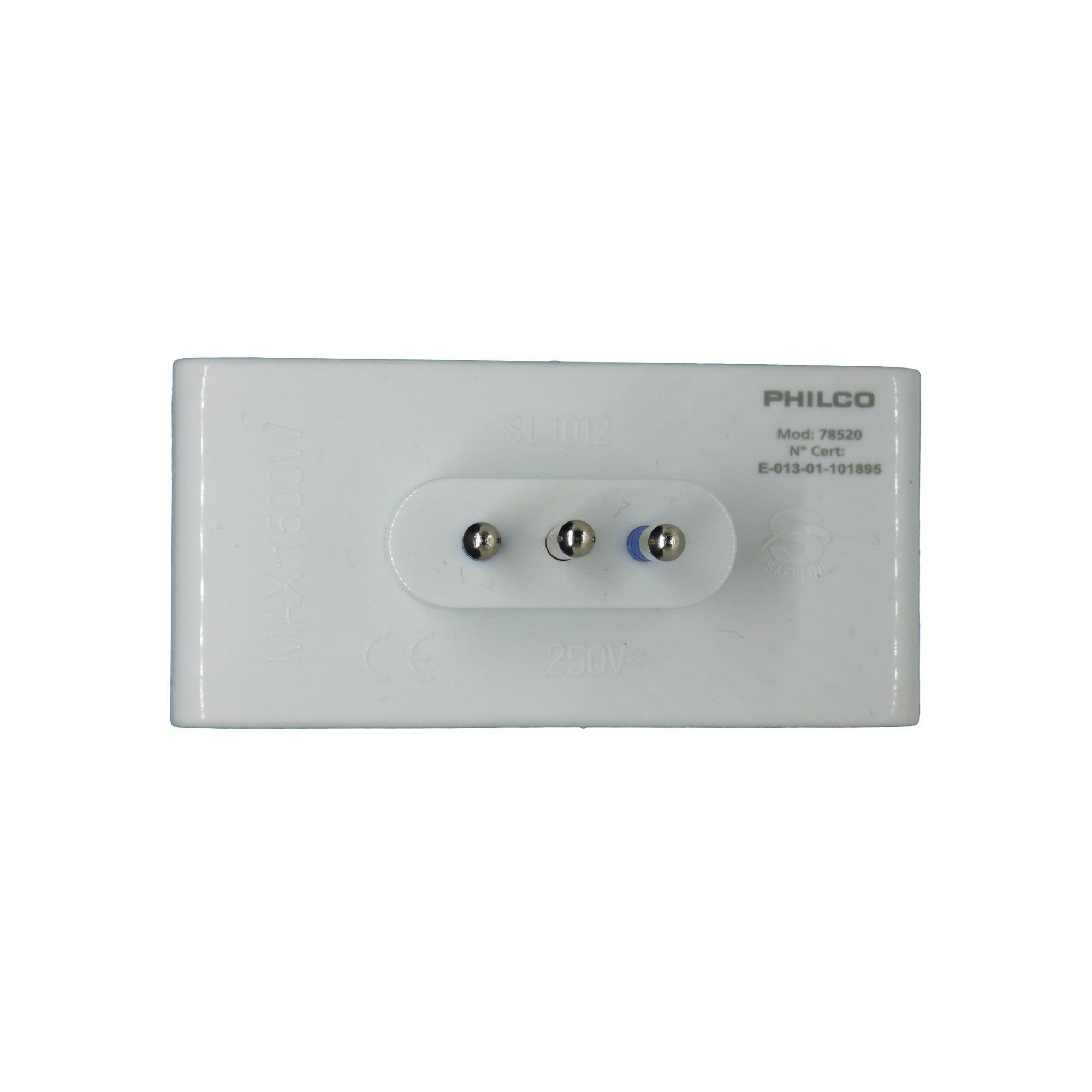 Enchufe Plano 4 Tomas 1500w Philco - Sello Sec-3