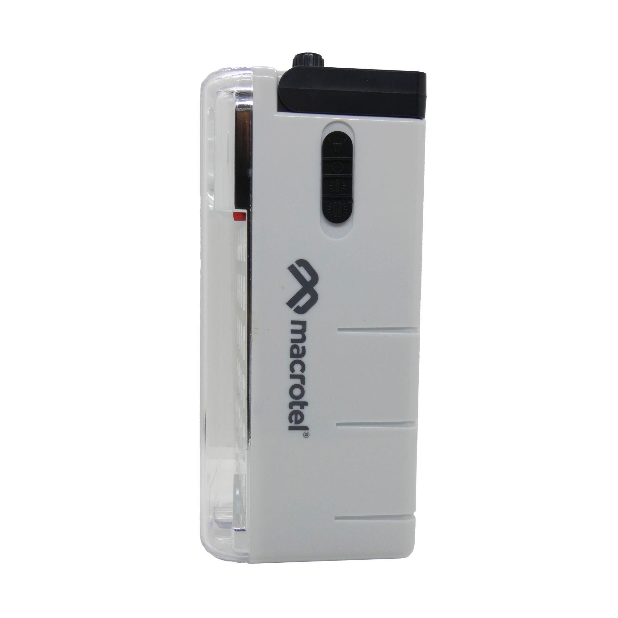 Lampara De Emergencia Led 24 Con Radio Recargable Macrotel-3