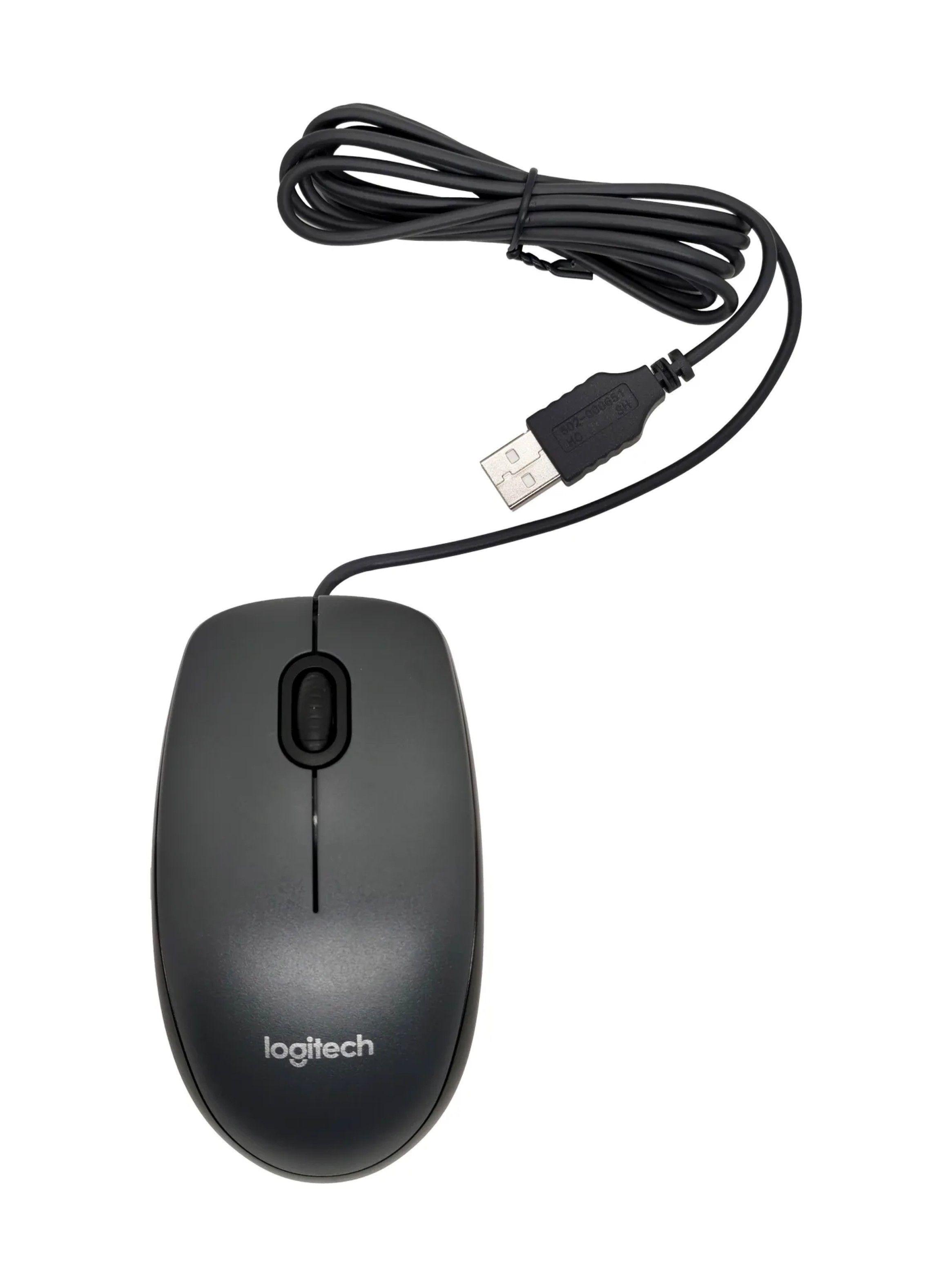 Mouse Logitech USB Negro 1000 DPI Ambidiestro para PC-0