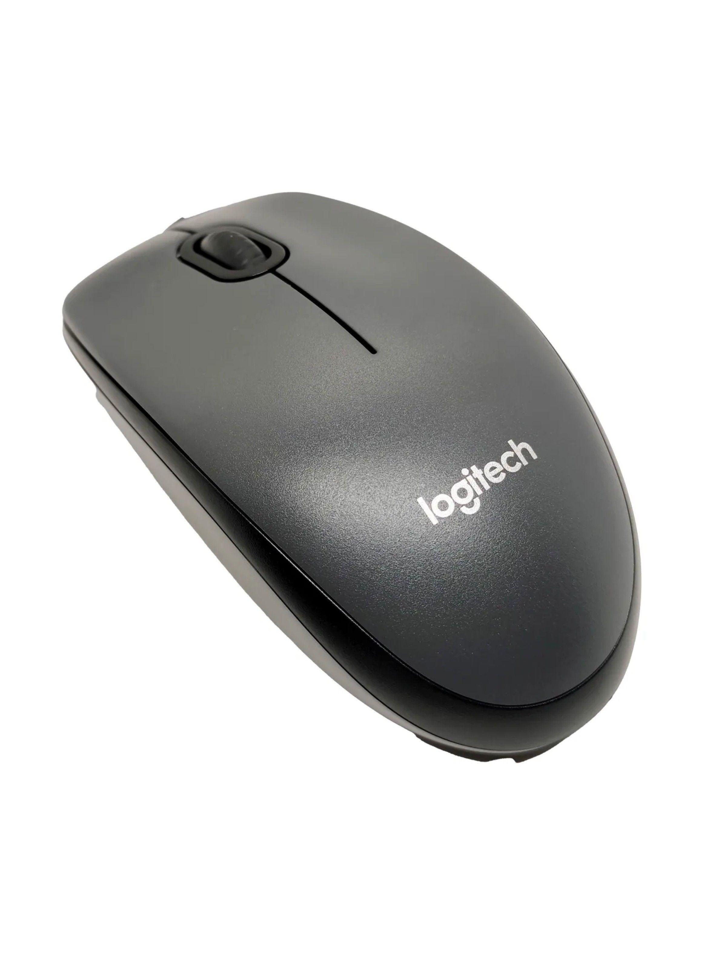 Mouse Logitech USB Negro 1000 DPI Ambidiestro para PC-2