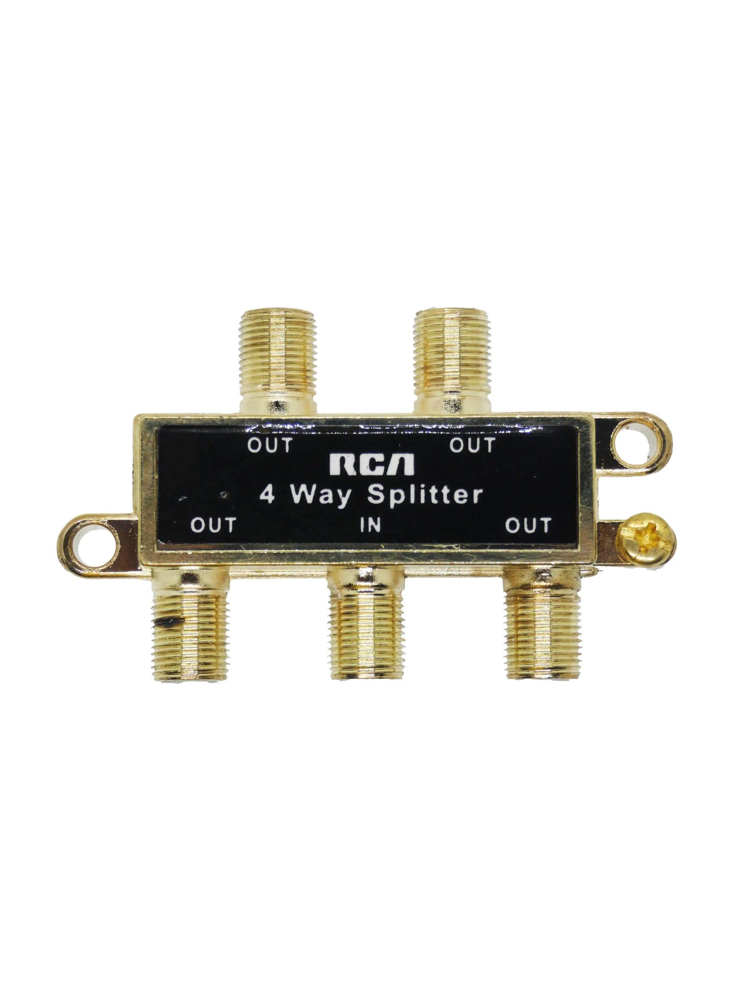 Splitter Coaxial rca 1x4 - Tv Cable-0
