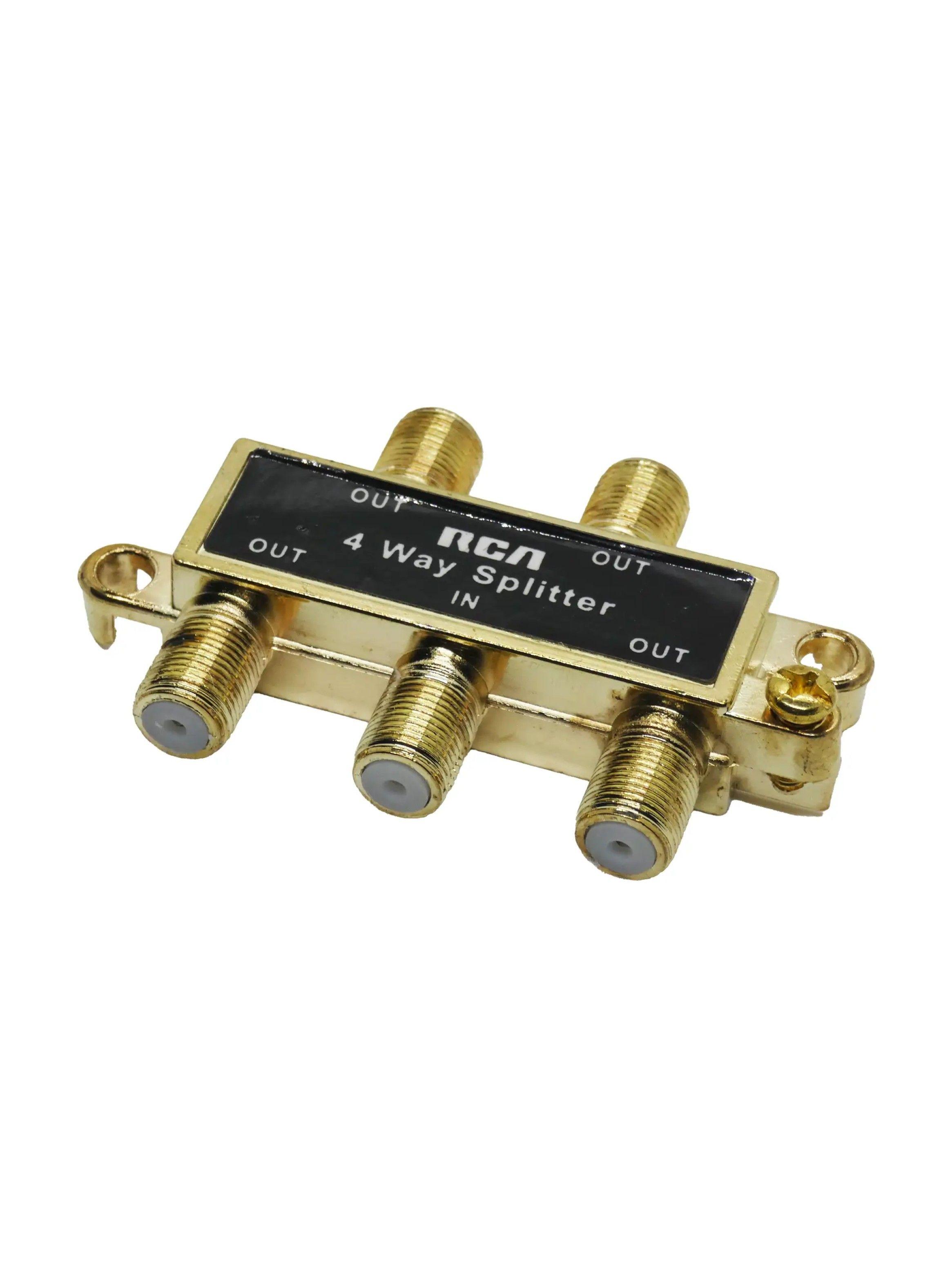 Splitter Coaxial rca 1x4 - Tv Cable-1