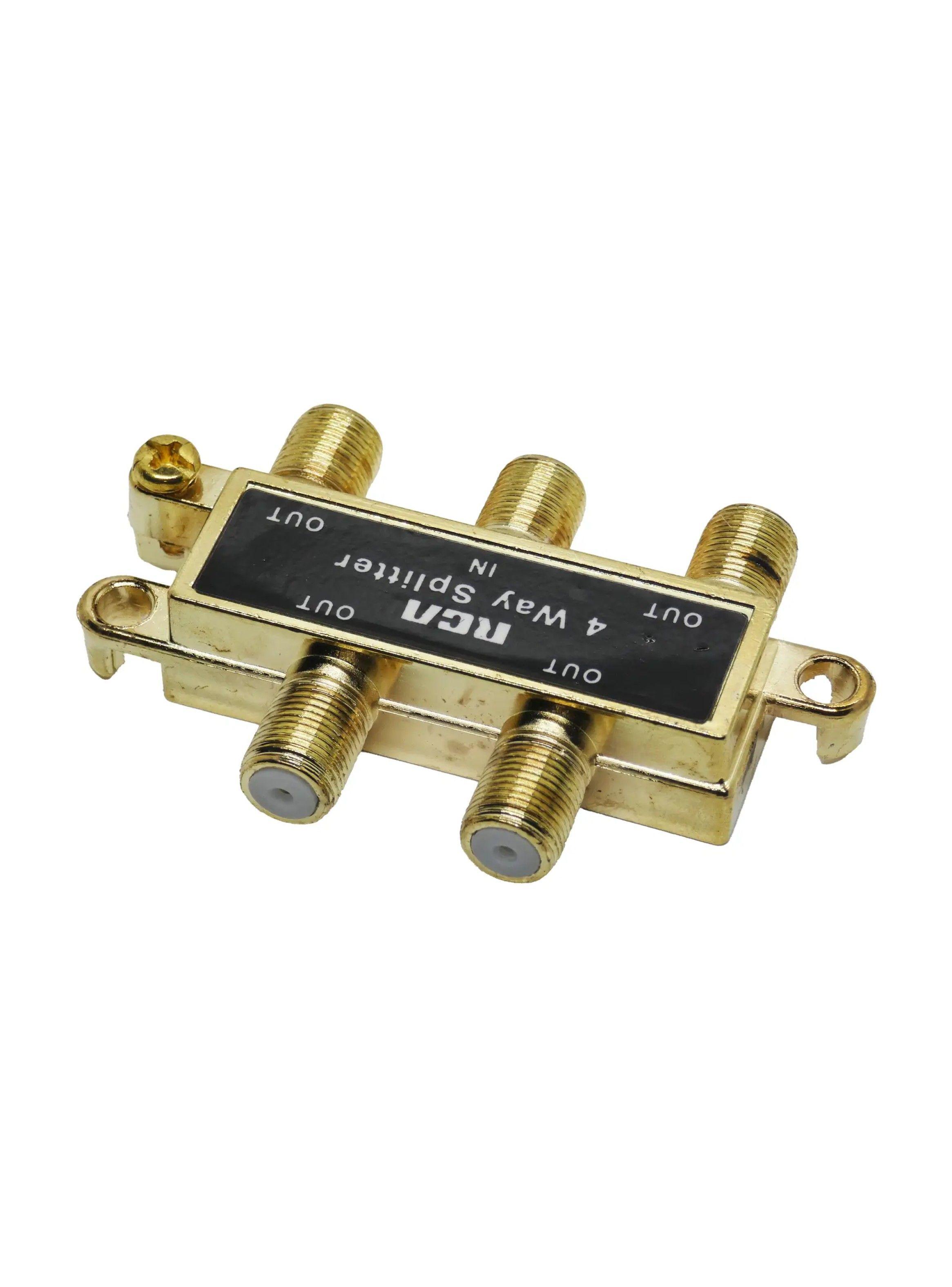 Splitter Coaxial rca 1x4 - Tv Cable-2