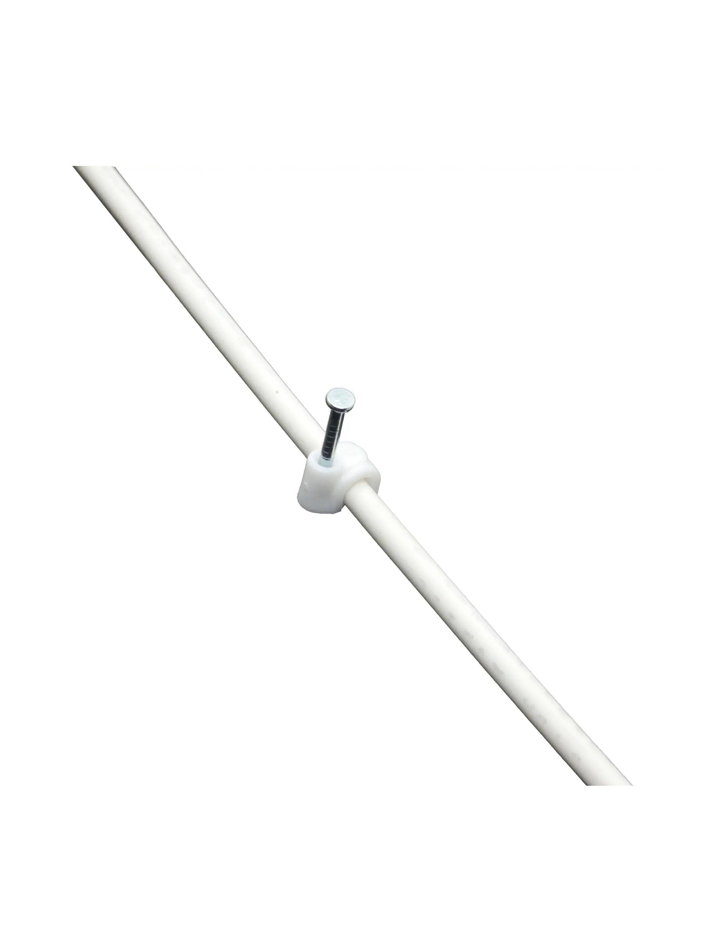pack de 25 grampas Cable Pin Telefónico Blanca Macrotel-2