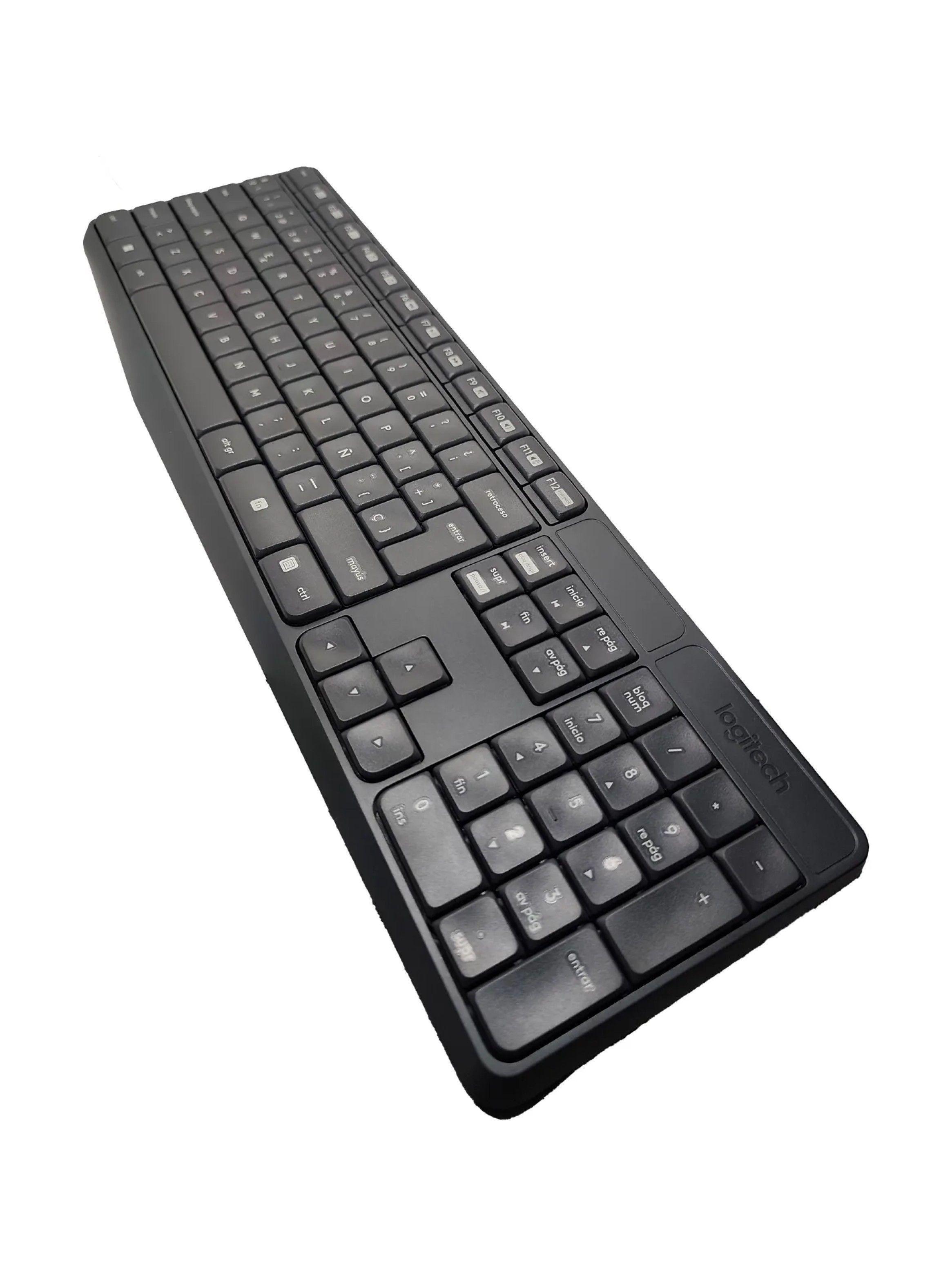 Combo Logitech Inalámbrico Español Teclado y Mouse USB-2