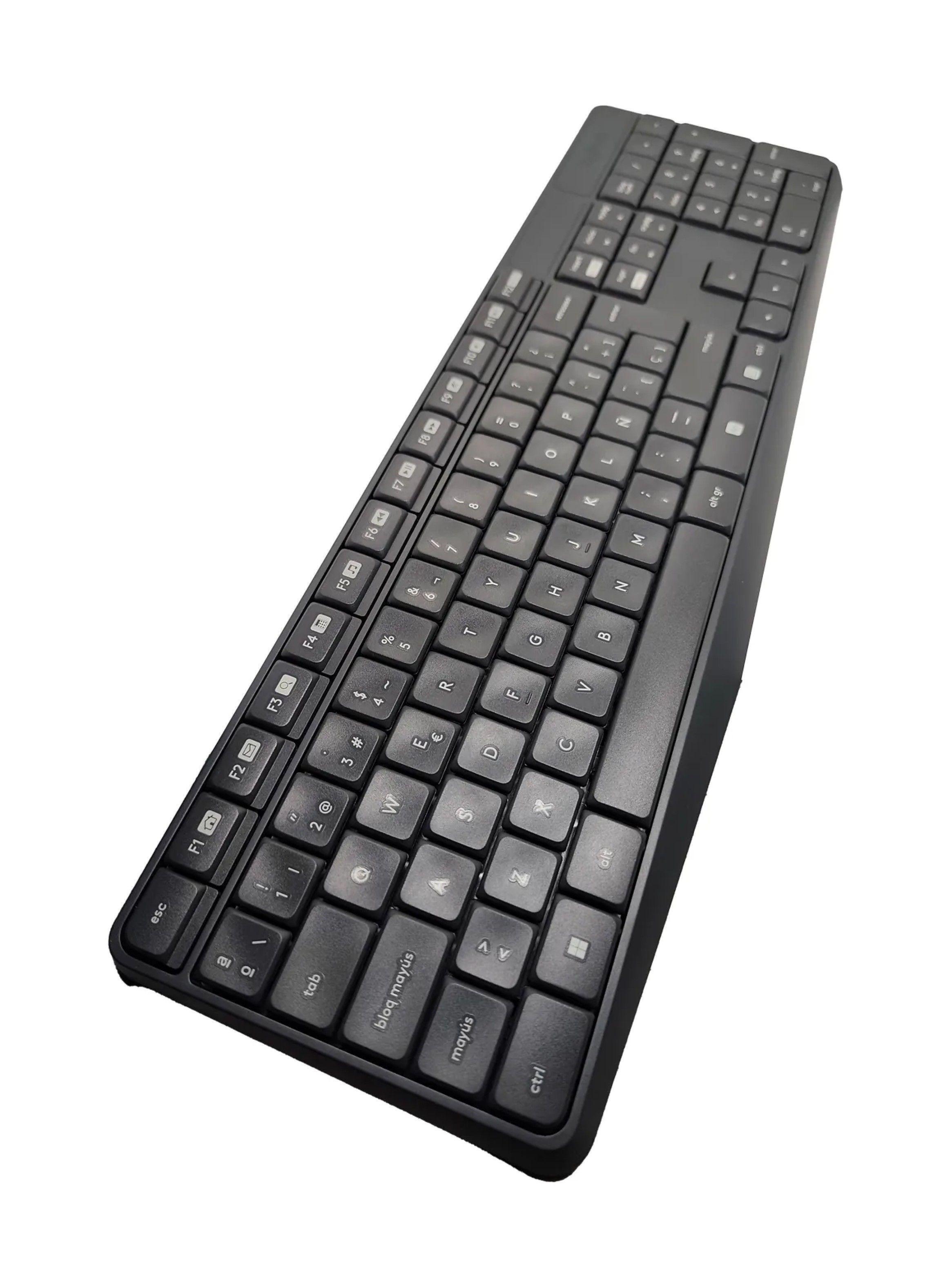 Combo Logitech Inalámbrico Español Teclado y Mouse USB-3