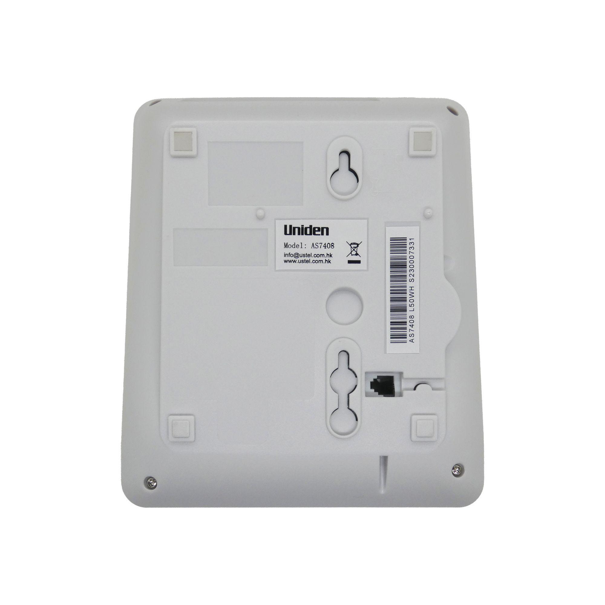 Teléfono Fijo Con Pantalla Y Manos Libres Blanco Uniden-4