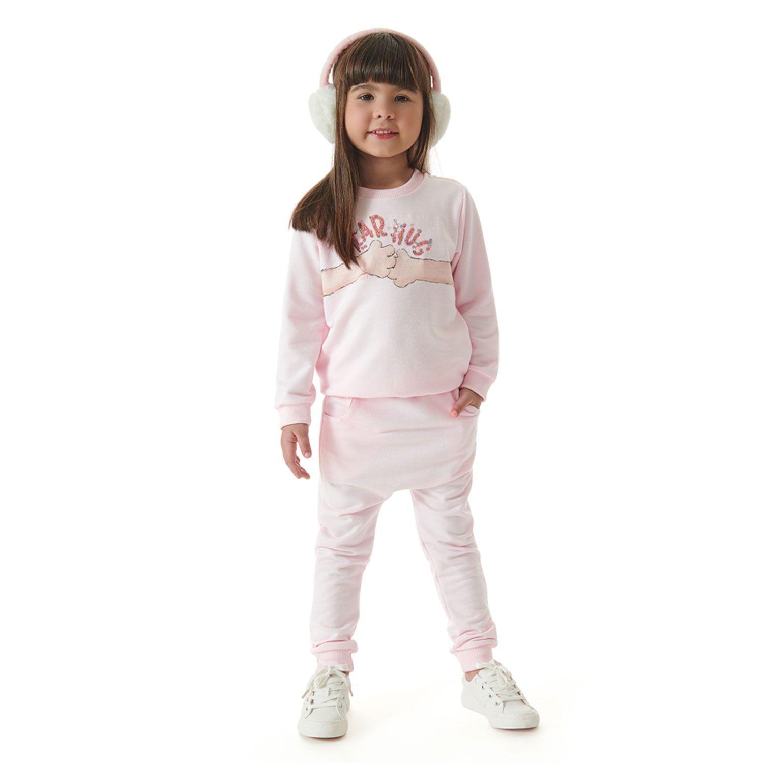Conjunto Poleron y Pantalón Rosado Up Baby-0