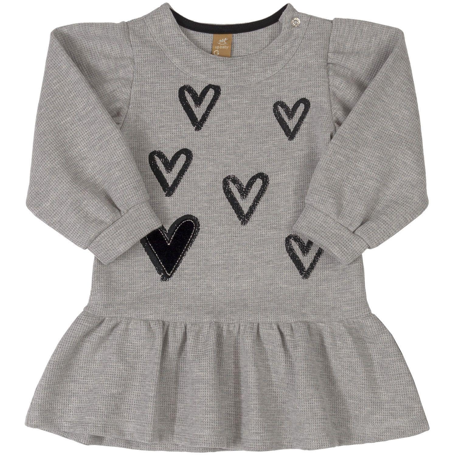 Vestido Corazones y Chalequito Negro Up Baby-1