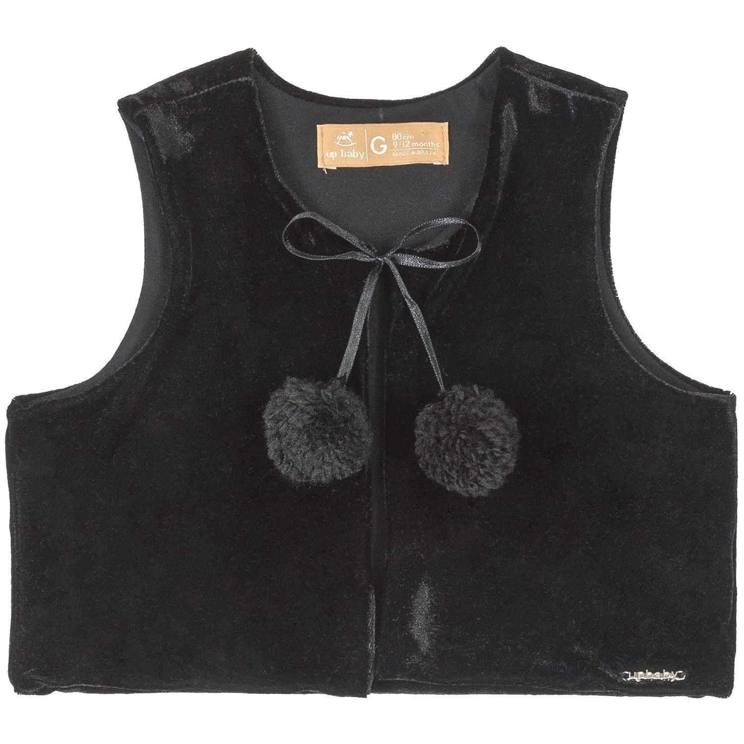 Vestido Corazones y Chalequito Negro Up Baby-2