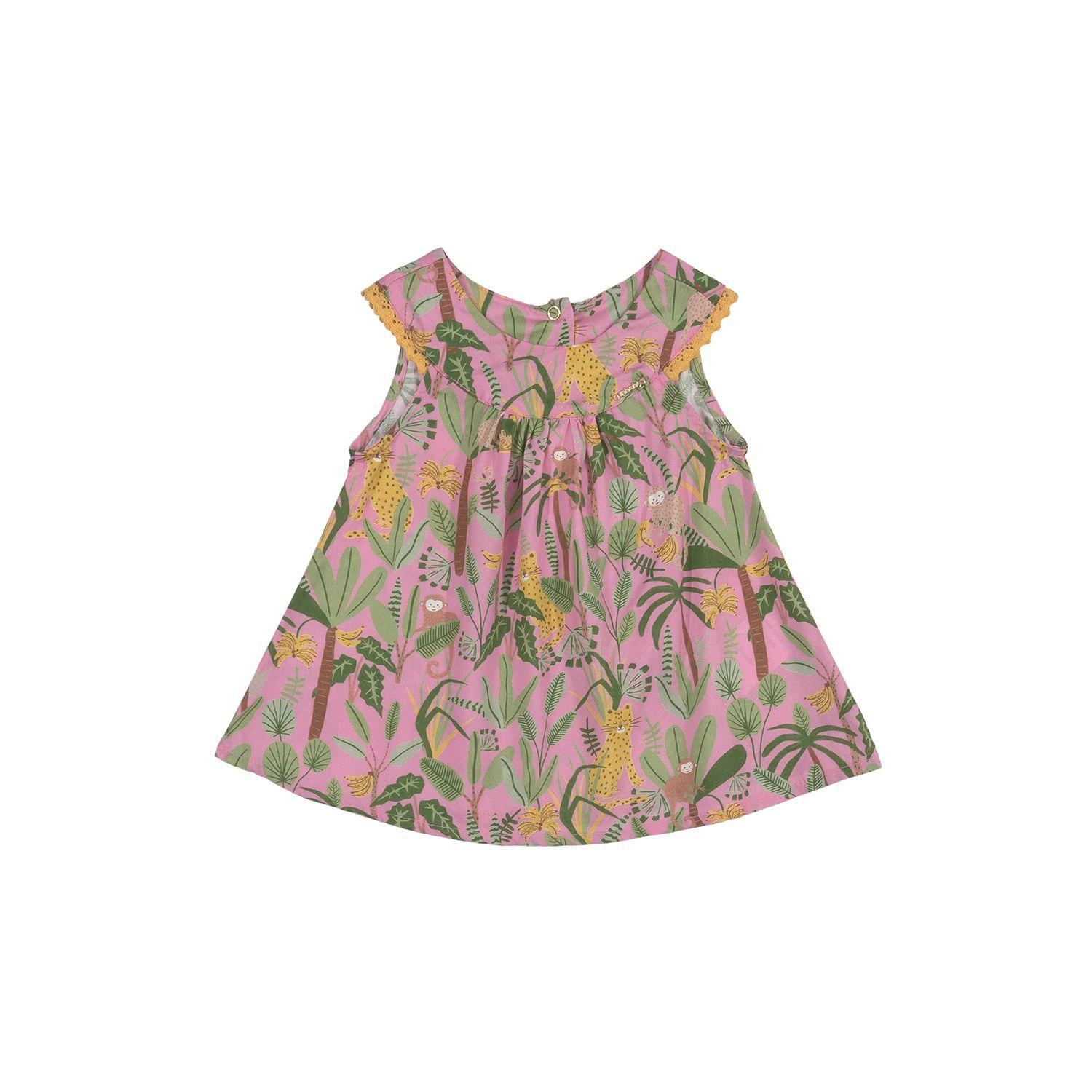 Conjunto Safari Blusa y Braguitas Multicolor Rosado Up Baby-1