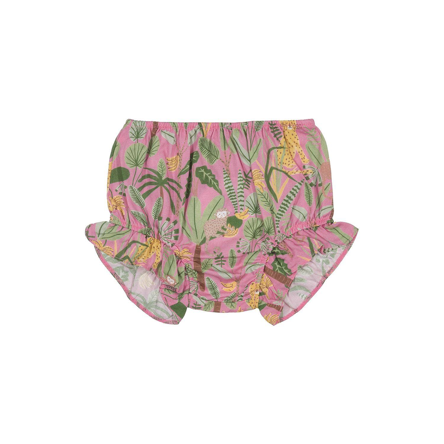 Conjunto Safari Blusa y Braguitas Multicolor Rosado Up Baby-2