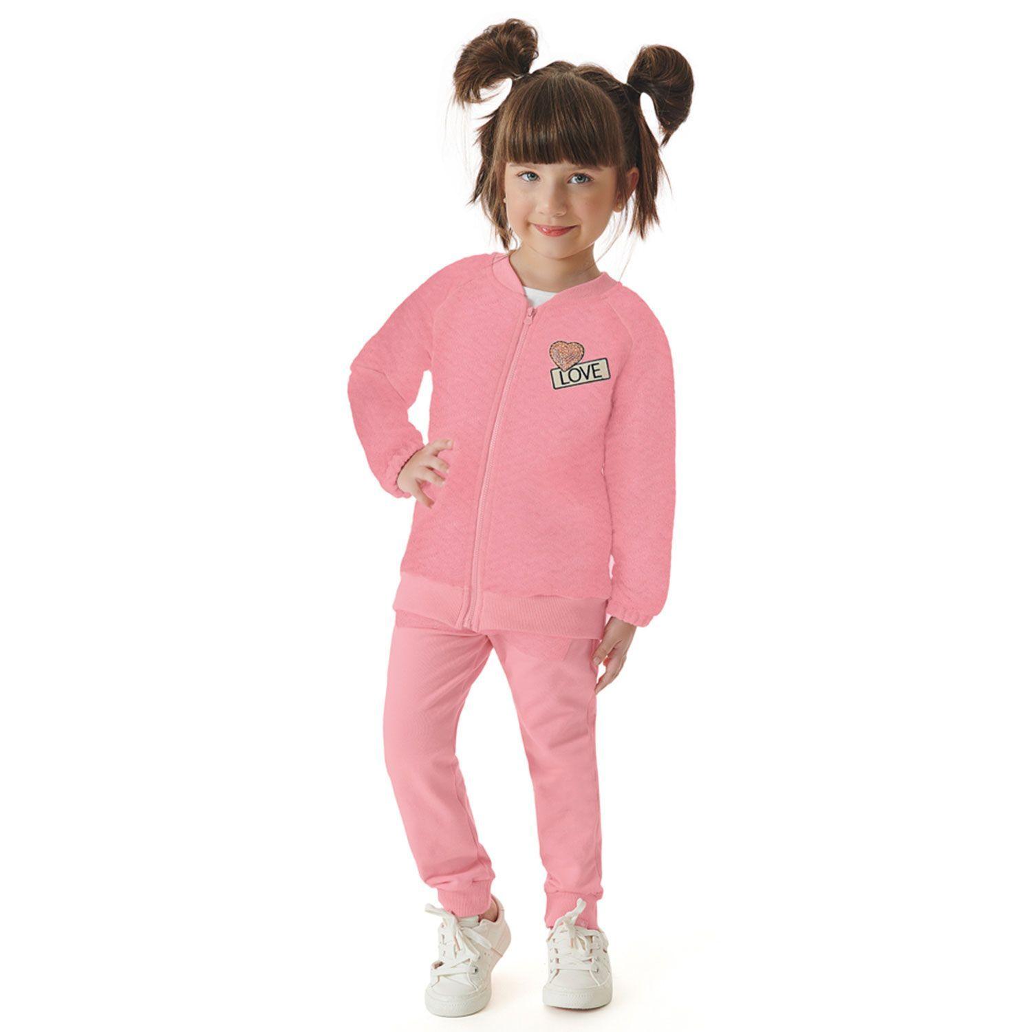 Conjunto Polerón con cierre y Pantalones Rosado Up Baby-0