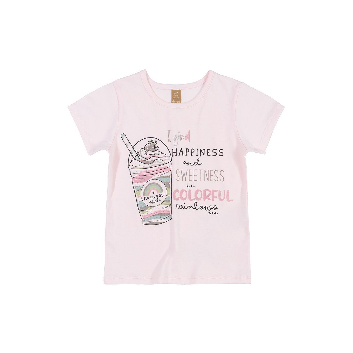 Conjunto Polera y Falda Pantalón Rosa y Gris Up Baby-1