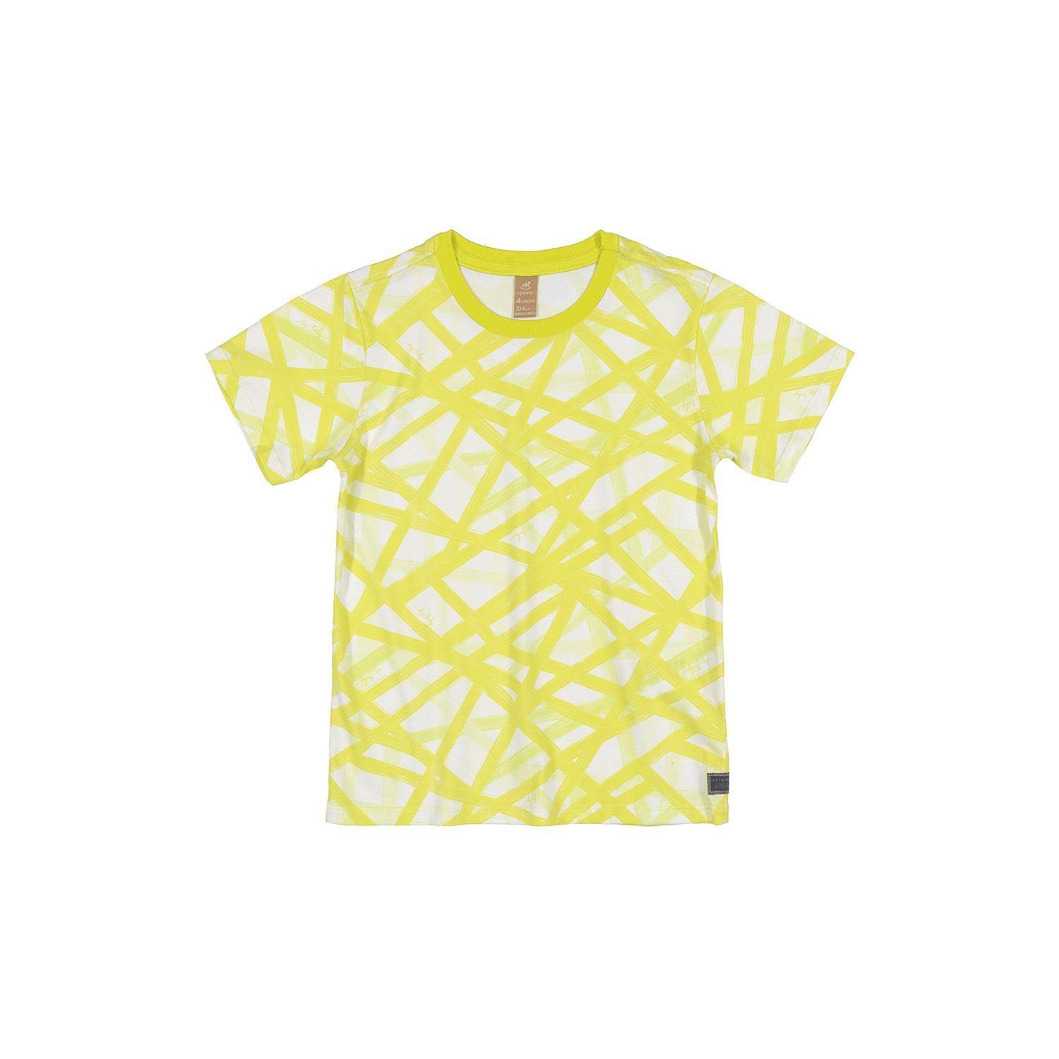 Conjunto Lineas Polera y Shorts Amarillo Up Baby-1