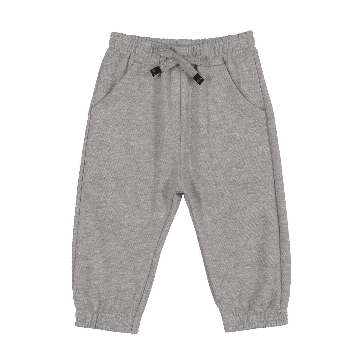 Conjunto Pescador Polera y Pantalones Blanco y Gris Up Baby-2
