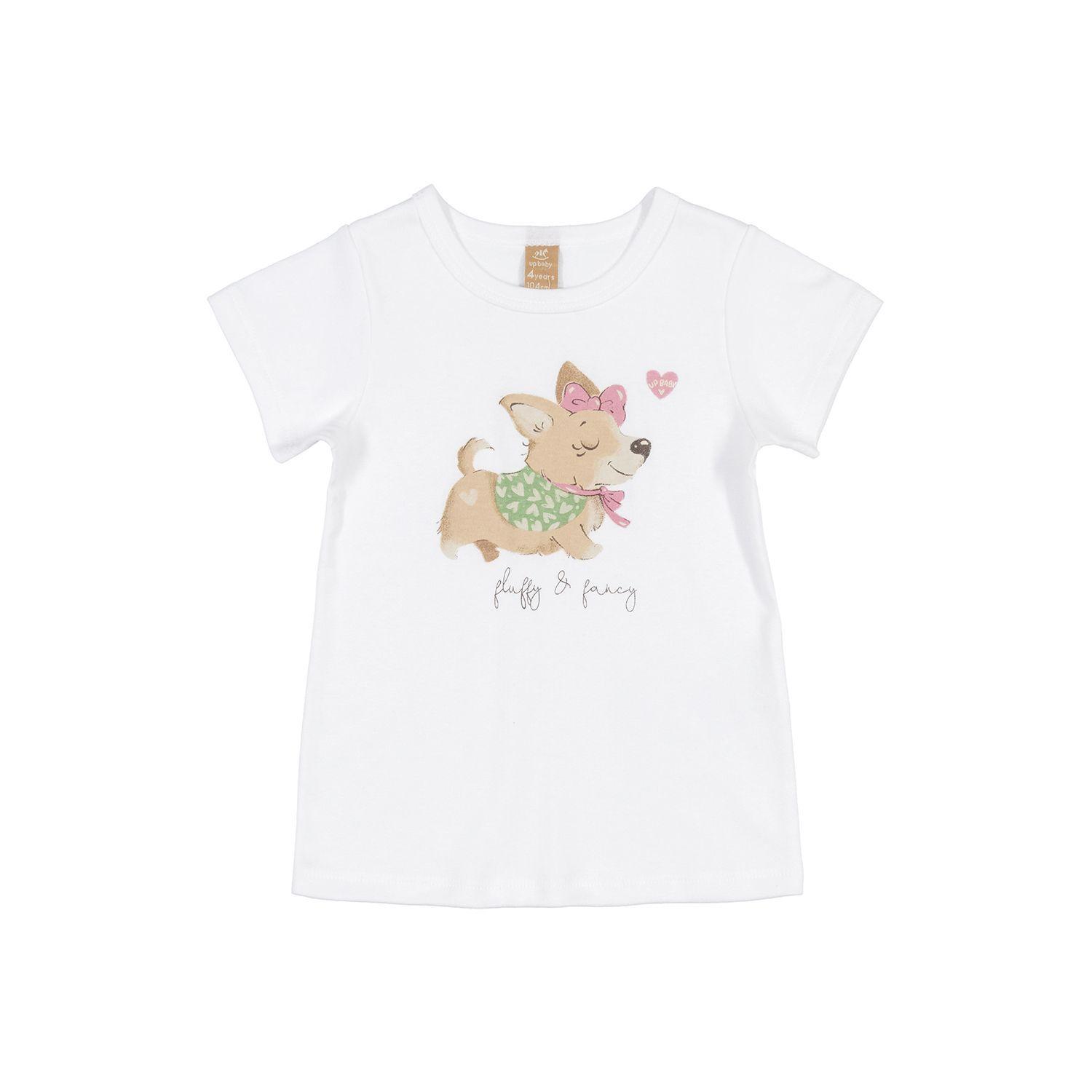 Pijama Animales Polera y Shorts Blanco Up Baby-1