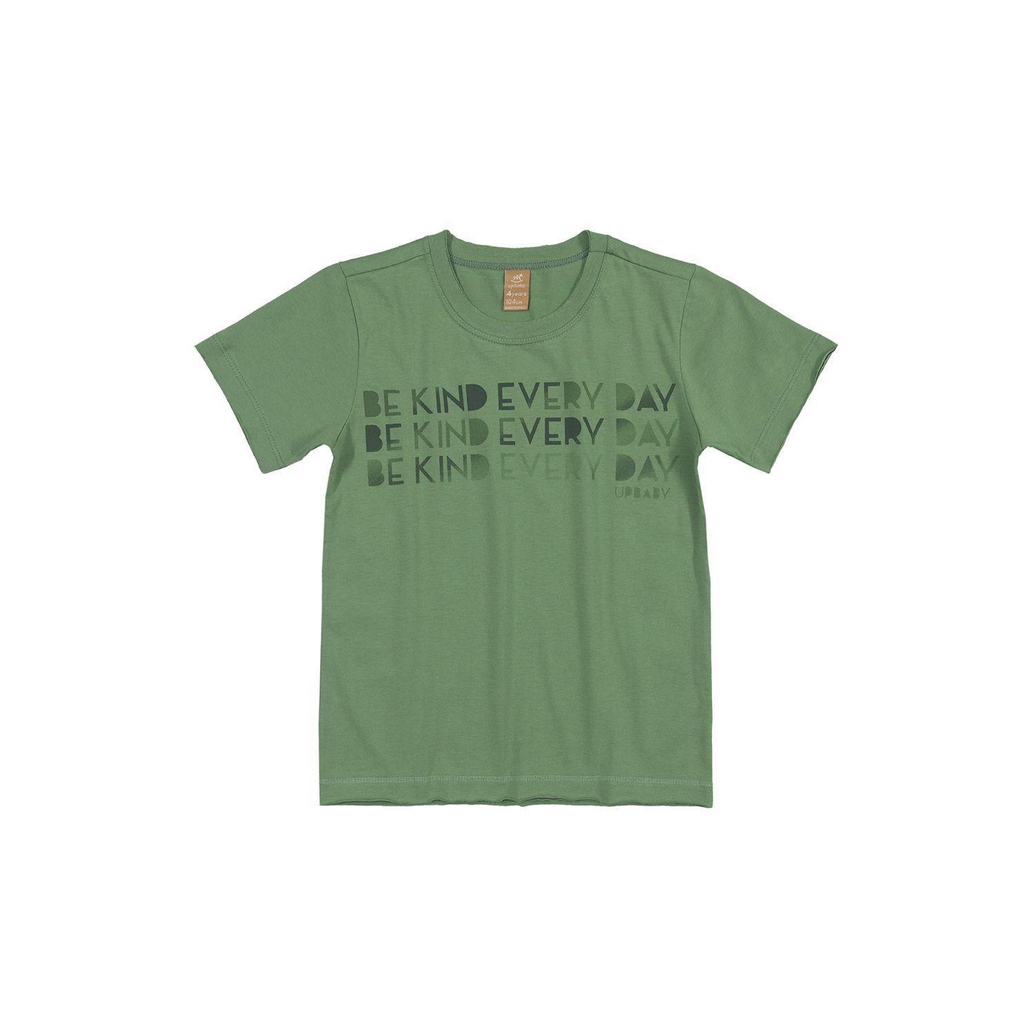 Conjunto Be Kind Hojas Polera y Shorts Verde Up Baby-1