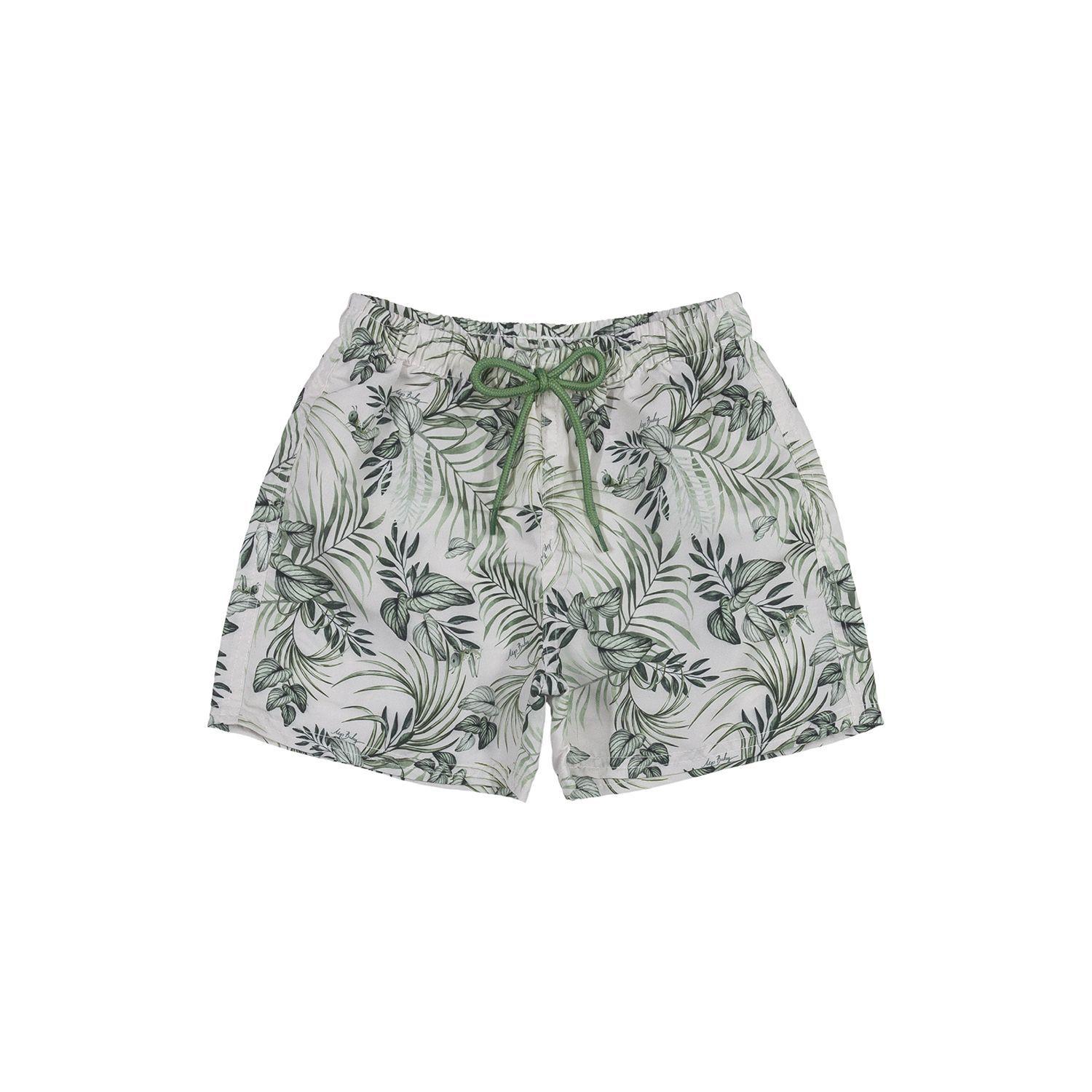 Conjunto Be Kind Hojas Polera y Shorts Verde Up Baby-2