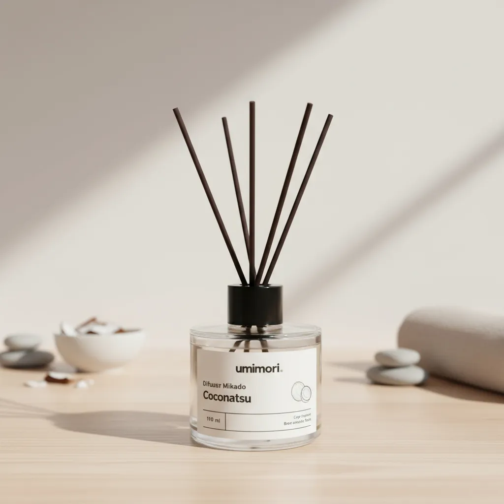 Difusor de Aromas con Varillas Coconatsu - Coco Tropical 110ml Umimori-2