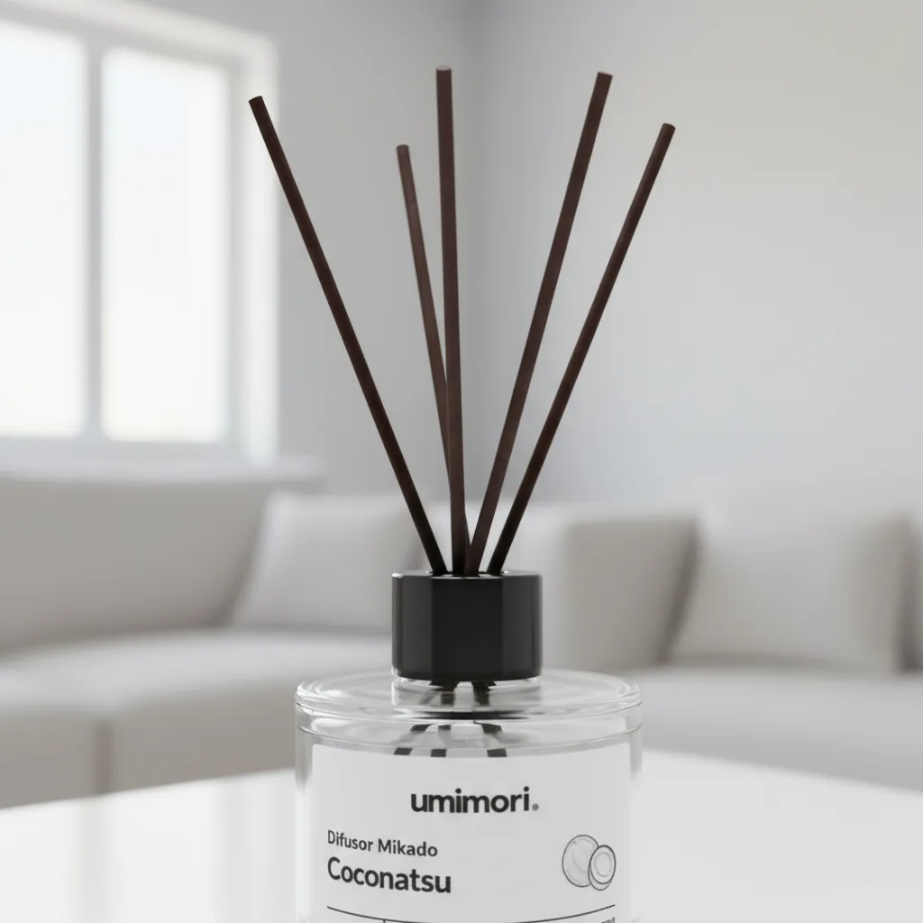 Difusor de Aromas con Varillas Coconatsu - Coco Tropical 110ml Umimori-3