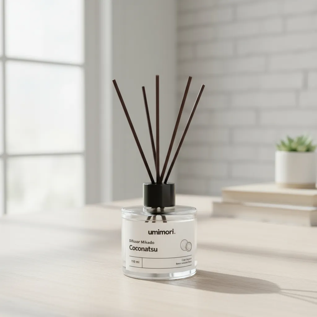 Difusor de Aromas con Varillas Coconatsu - Coco Tropical 110ml Umimori-4