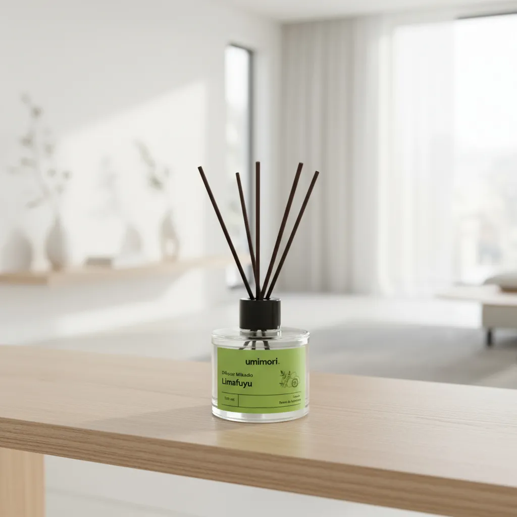 Difusor de Aromas con Varillas Limafuyu - Limón Verbena 110ml Umimori-2