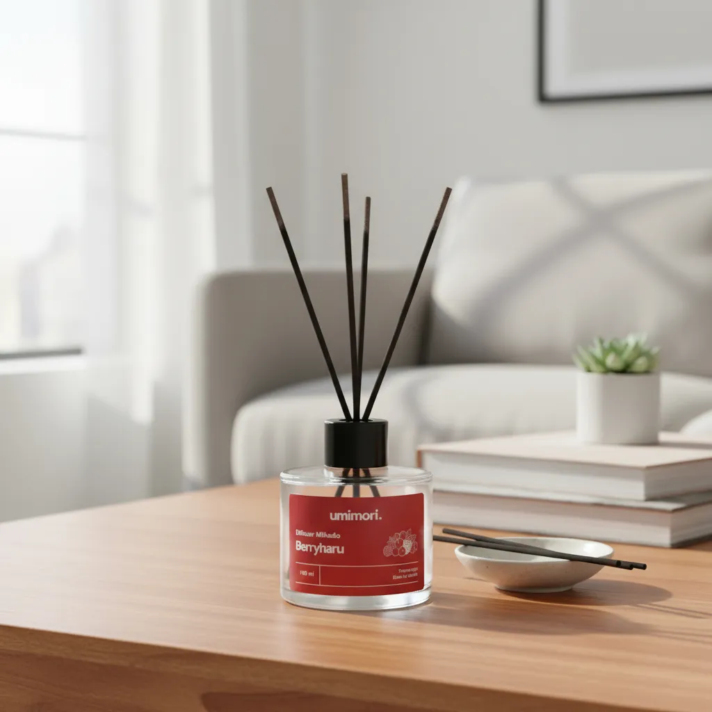 Difusor de Aromas con Varillas Berryharu - Frutos Rojos 110ml Umimori-2