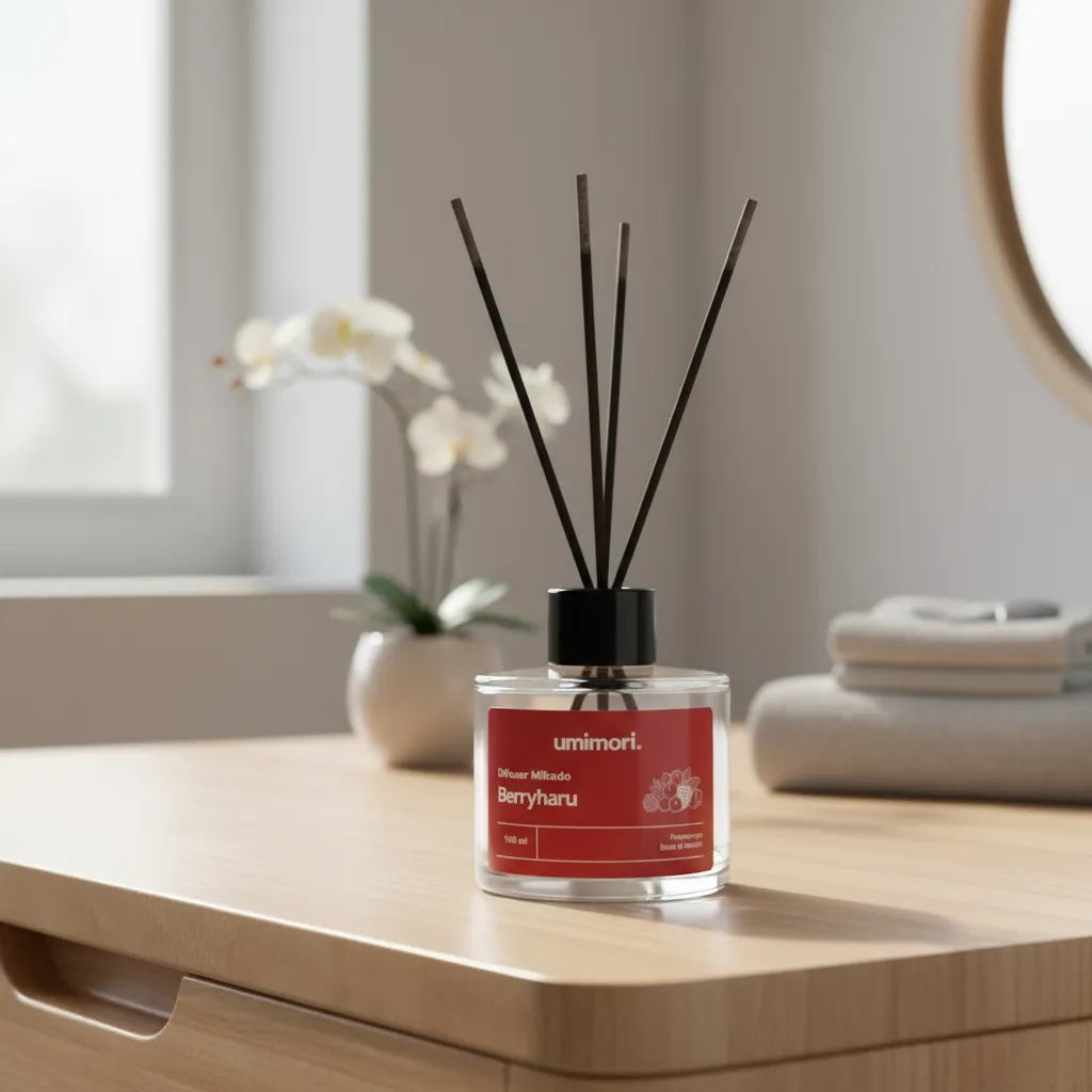 Difusor de Aromas con Varillas Berryharu - Frutos Rojos 110ml Umimori-3